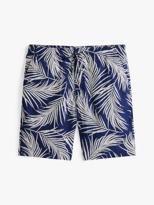 Relaxed Fit 7" Palm Leaf Print Short Product Image