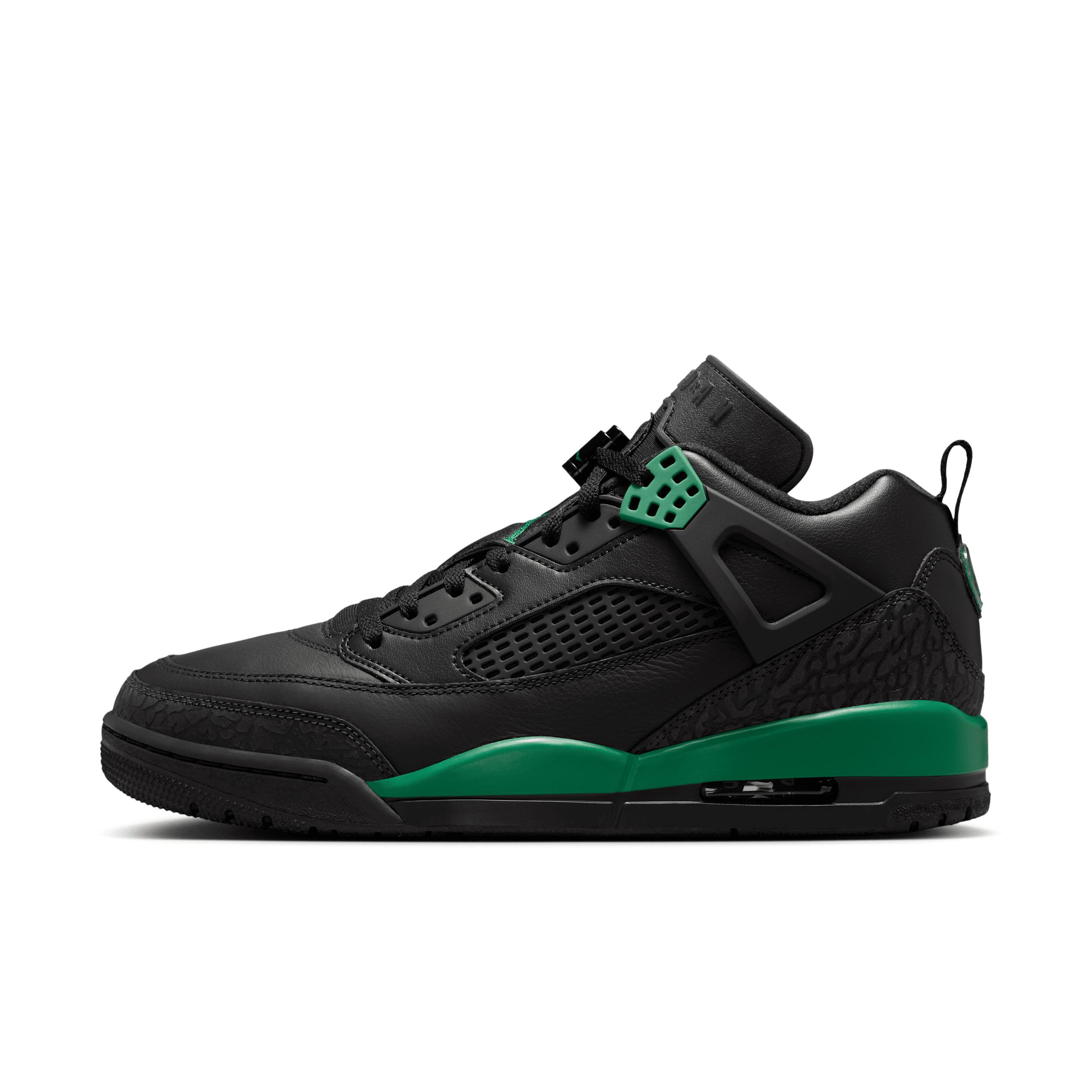 Jordan Mens Jordan Spizike Low - Mens Basketball Shoes Black/Classic Green/Varsity Red Product Image