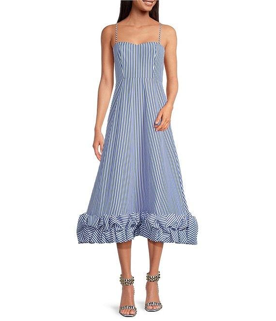 Gianni Bini x Shea Leigh Mills Lucy Jane Stripe Maxi Sway Stripe Print Maxi Dress Product Image