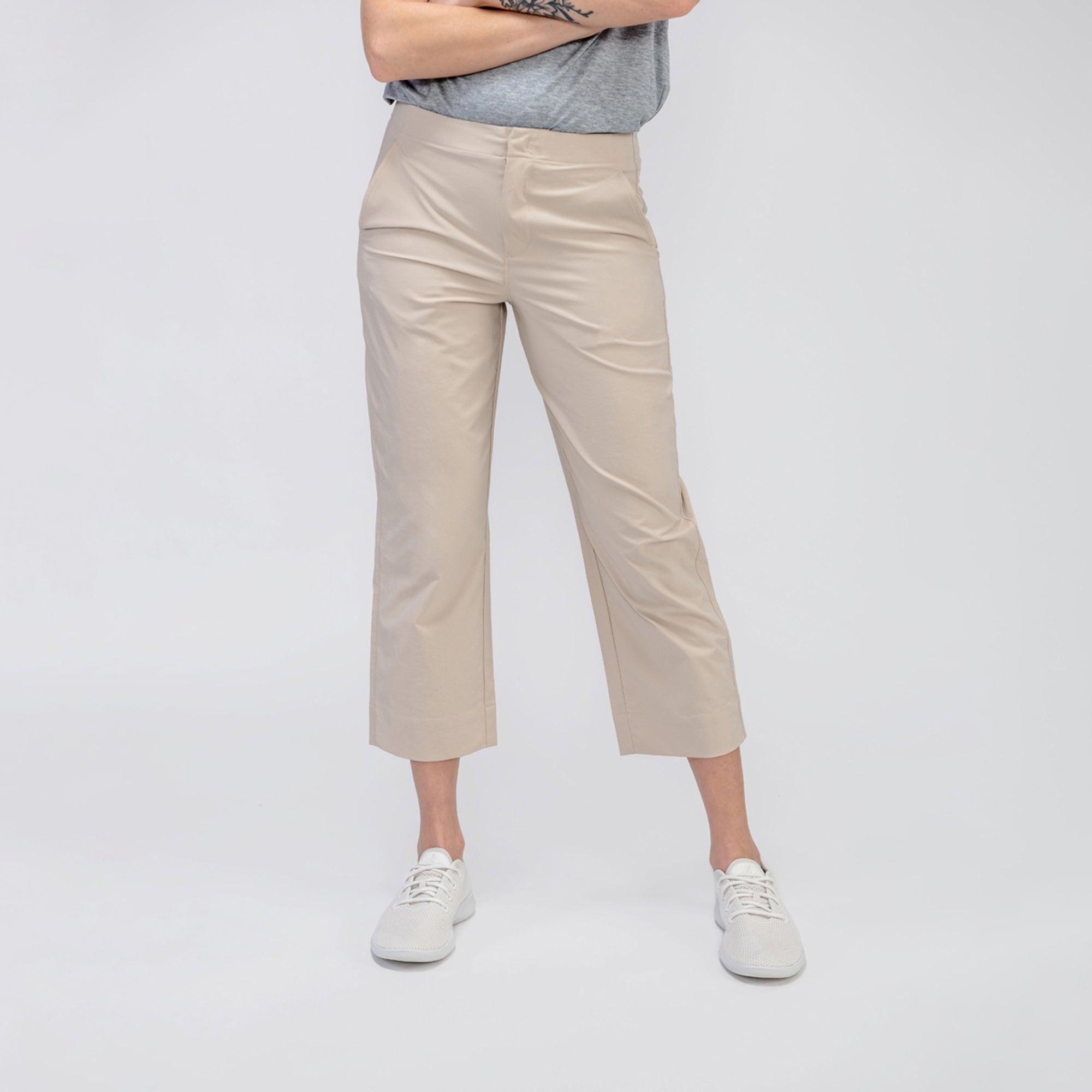 Women's Pace Poplin Cropped Chino - Buff Female Product Image