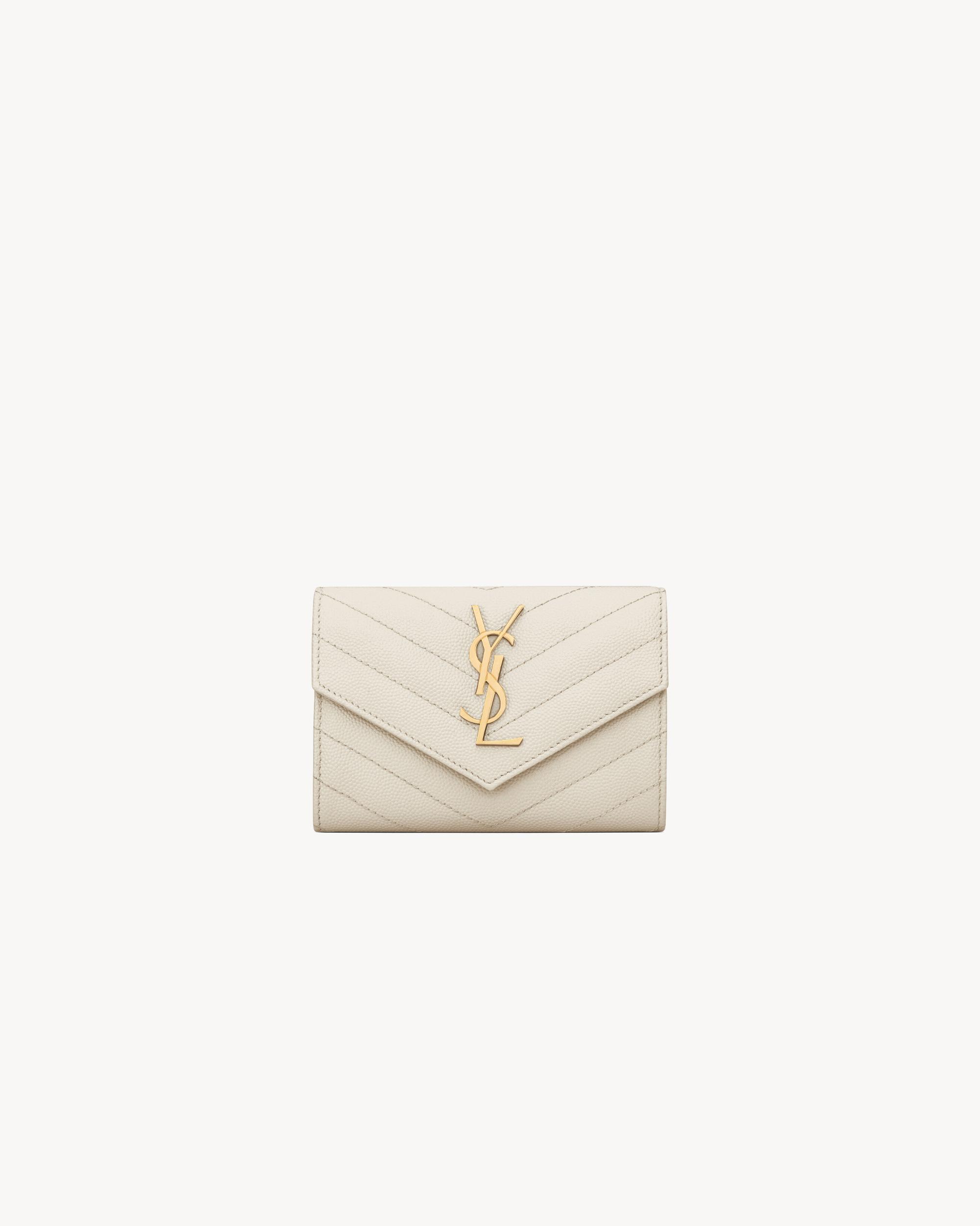 CASSANDRE MATELASSÉ small envelope wallet in grain de poudre leather Product Image