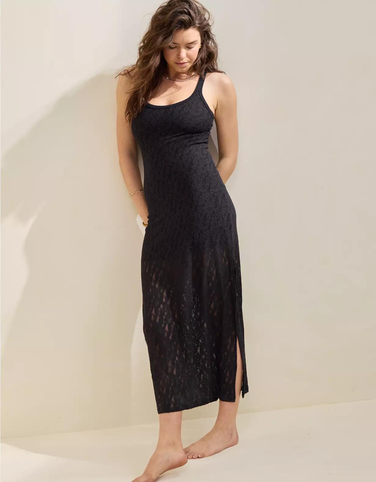 Aerie Vintage Lace Maxi Dress Product Image