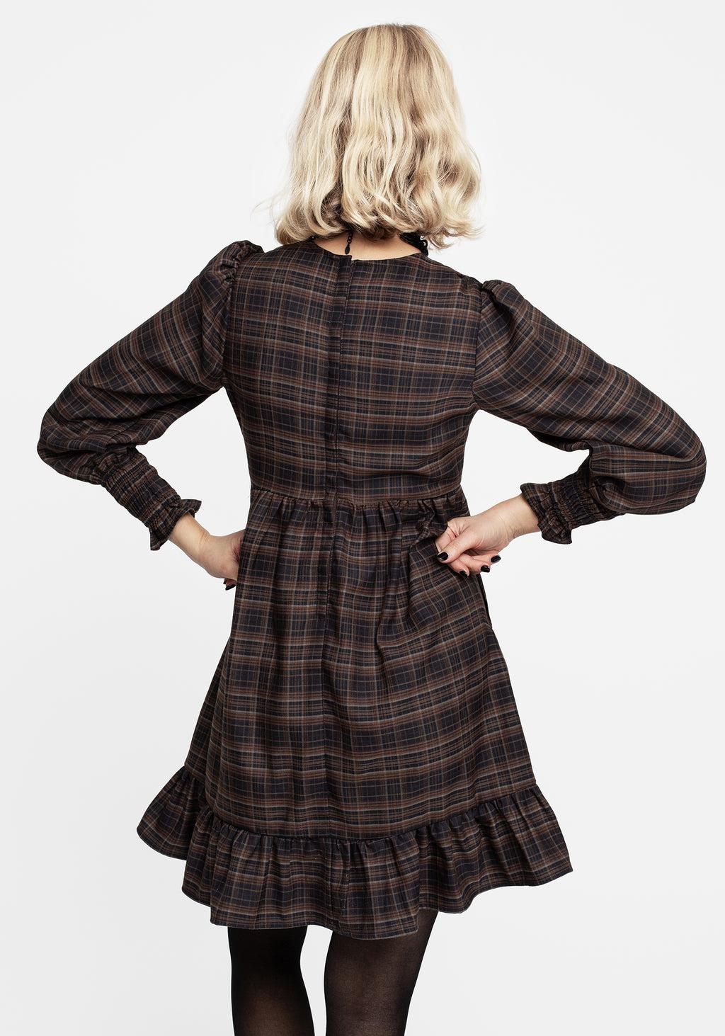 Embla Check Mini Smock Dress Product Image