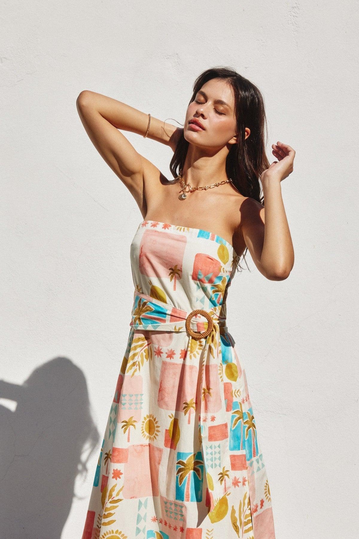 Amalfi Coast Midi Dress Product Image