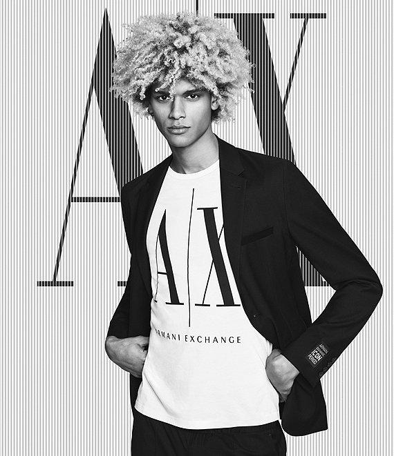 Armani Exchange Short Sleeve Large Icon Logo Graphic T-Shirt Product Image