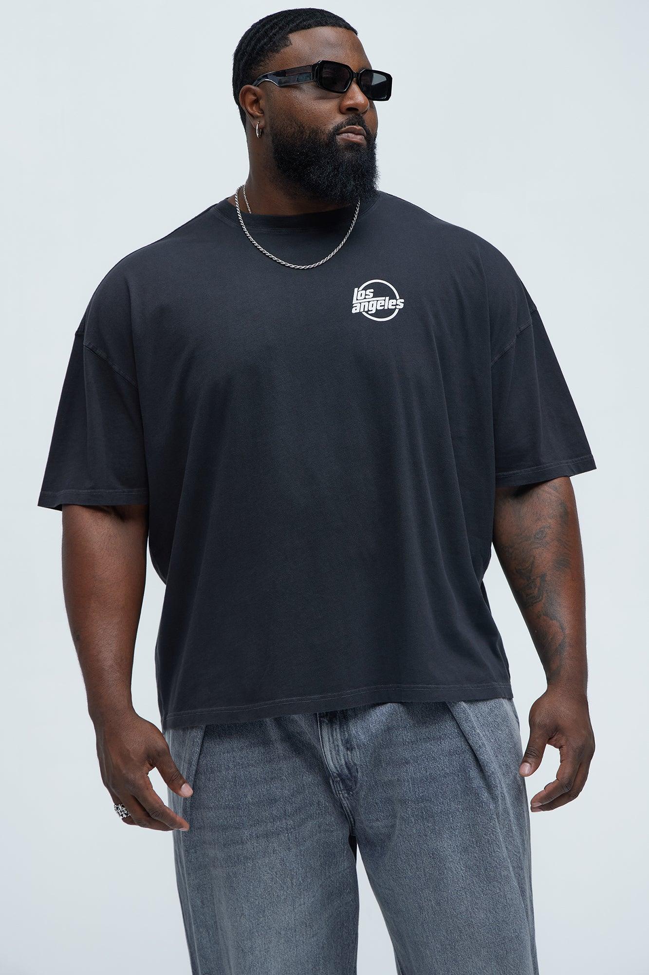 Los Angeles Last Nite Oversized Short Sleeve Tee - Black Product Image