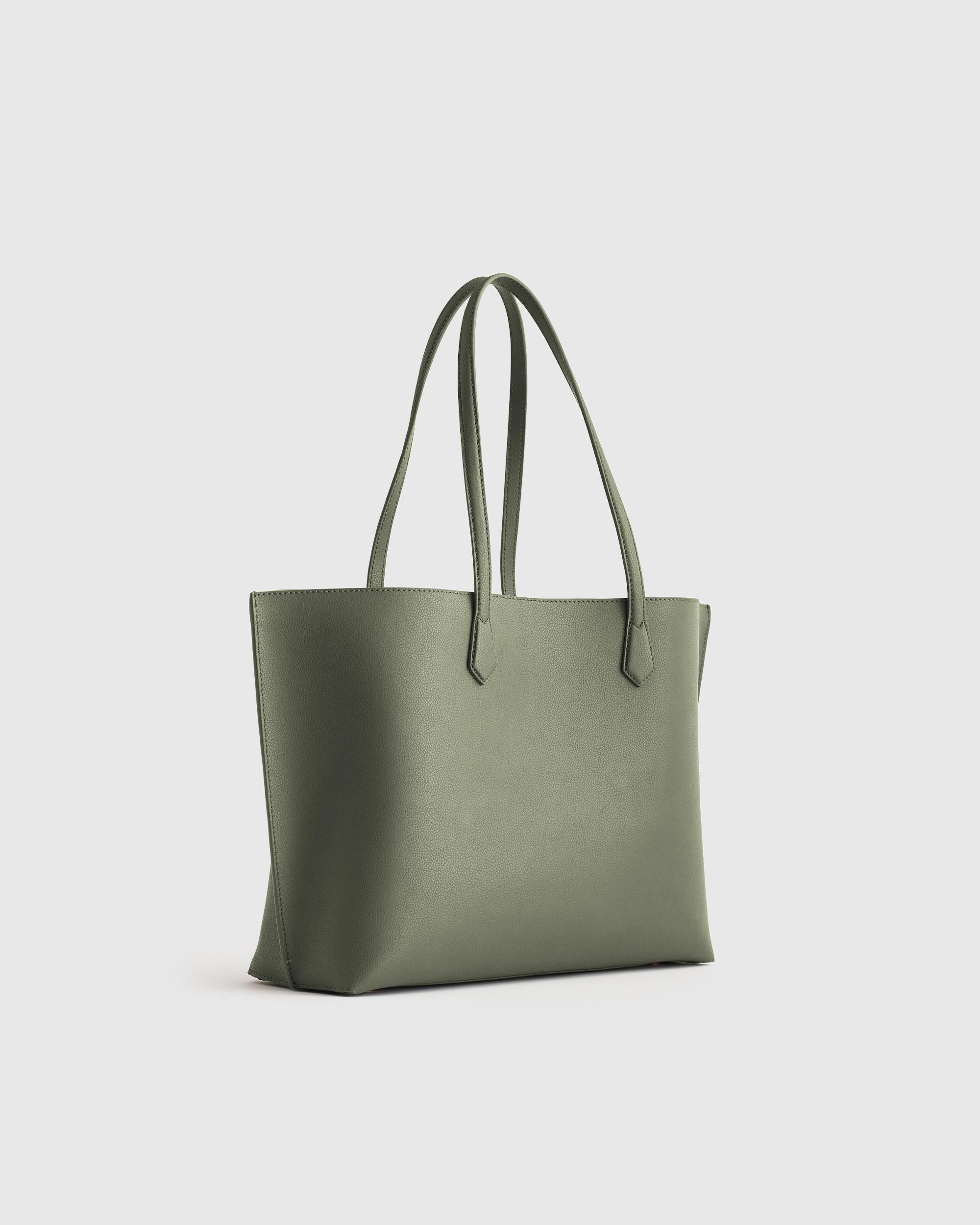 Quince | Women's Italian Leather Triple Compartment Shopper Tote Product Image