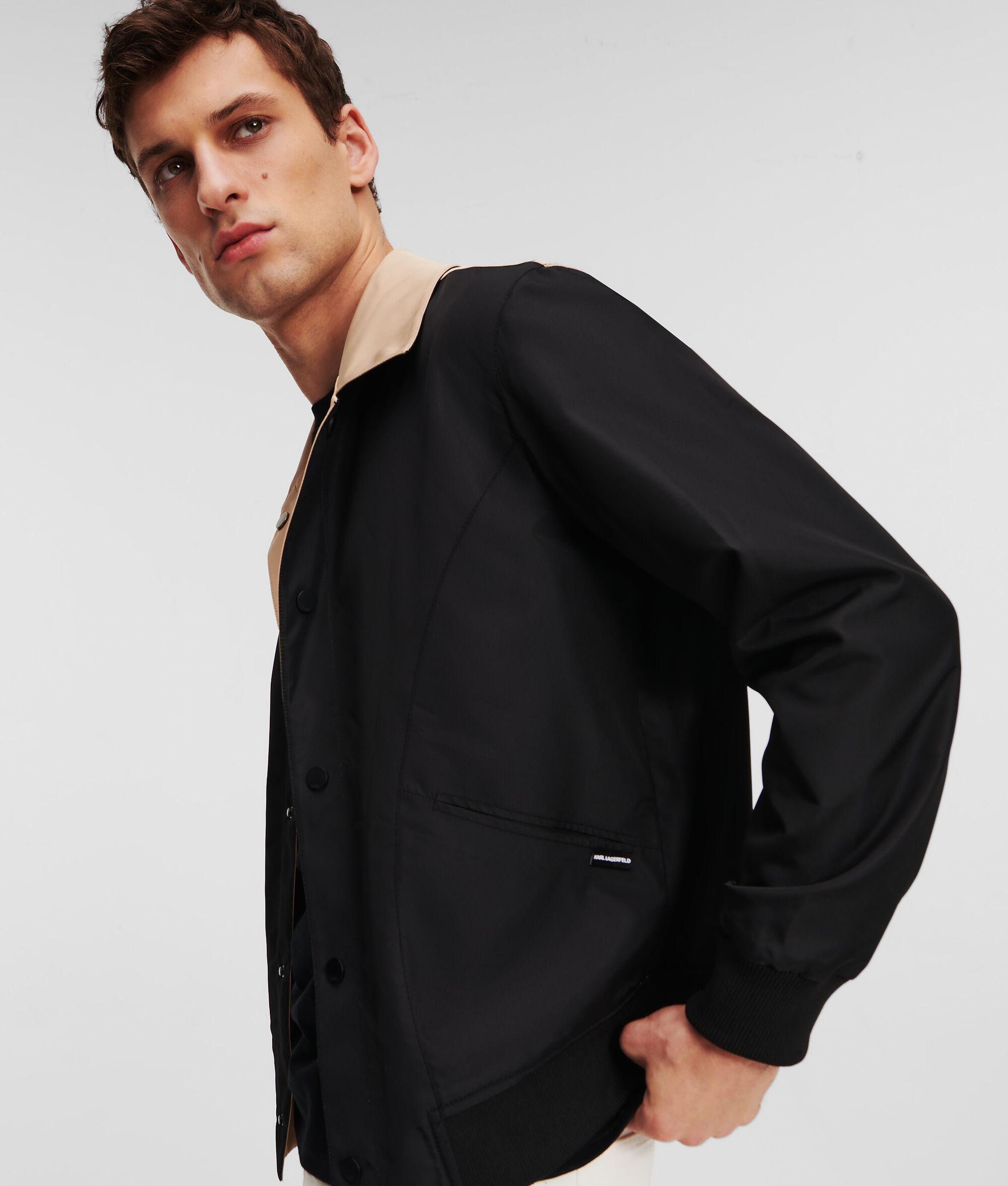 REVERSIBLE COLOR BLOCK BOMBER JACKET Product Image