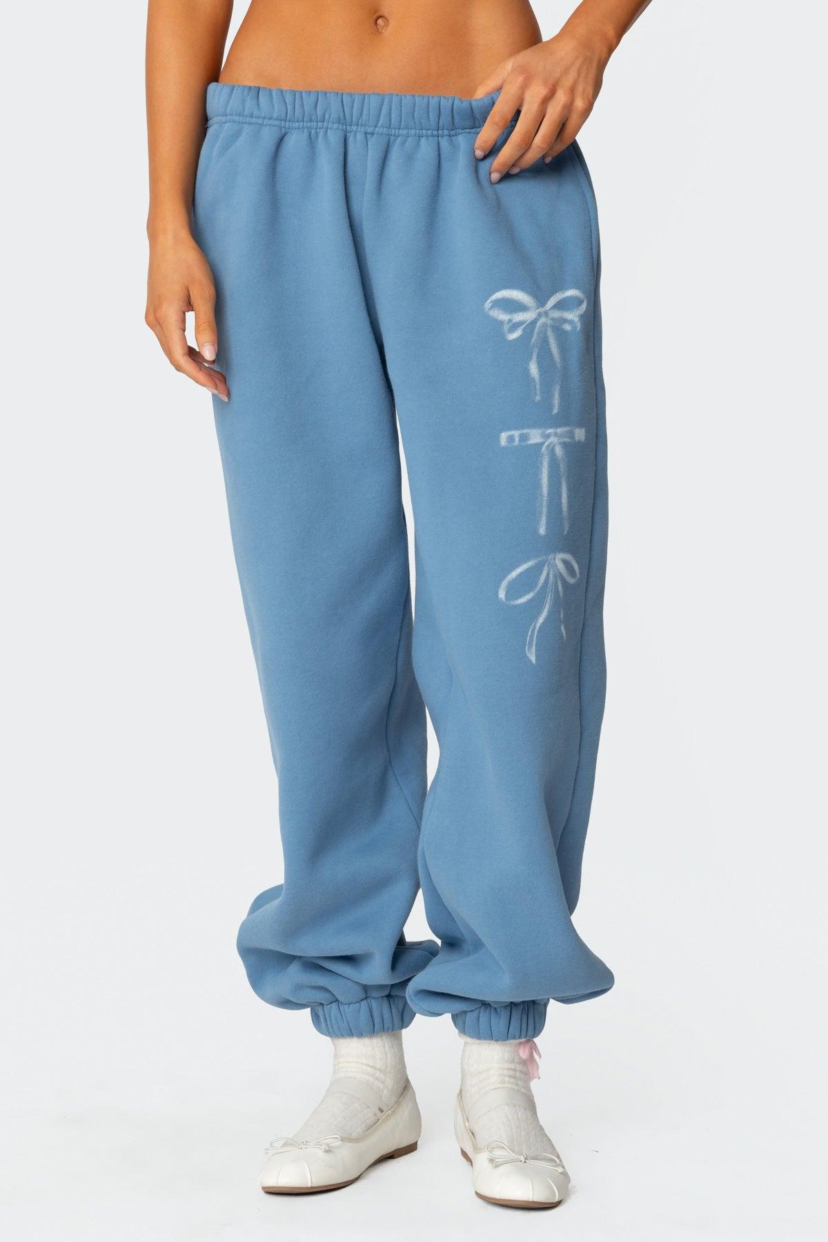 Bow Bliss Oversized Sweatpants Product Image
