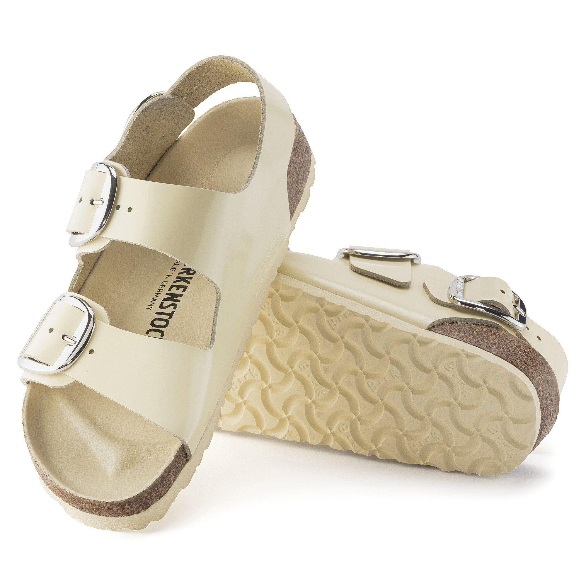Milano Big Buckle Natural Leather Patent Product Image