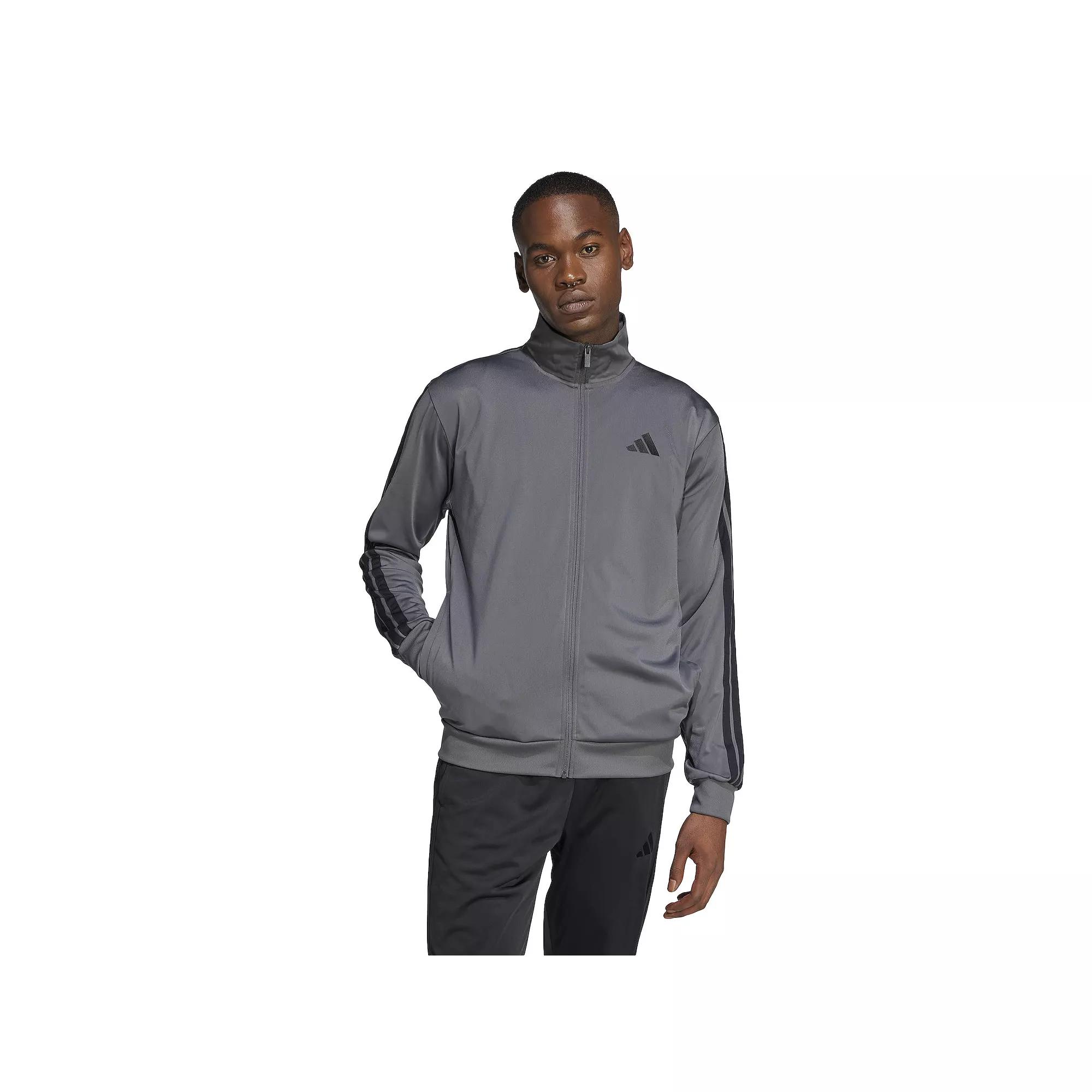 Men's adidas 3-Stripes Tricot Regular Sportswear Track Jacket,  Product Image