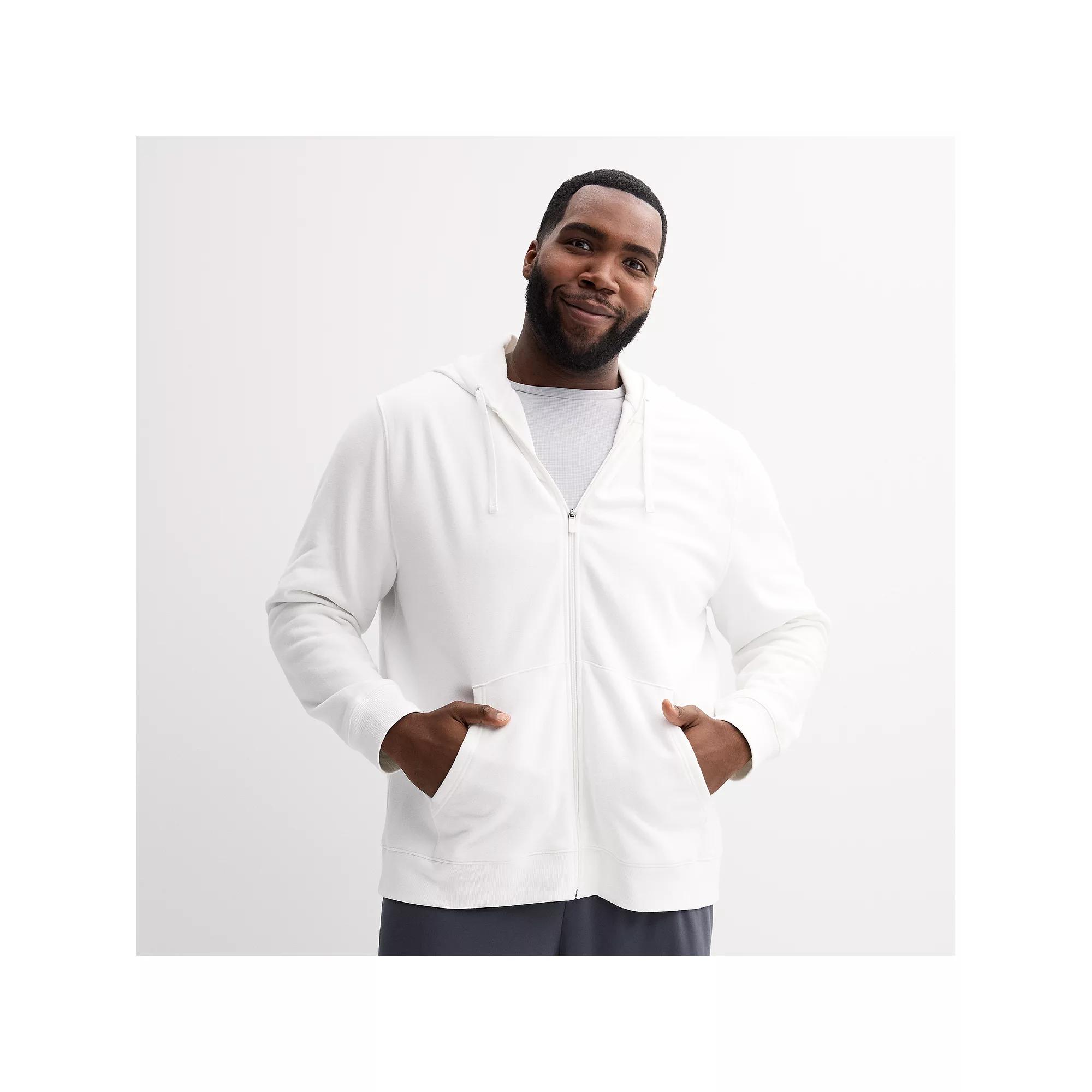 Big & Tall Tek Gear® Ultra Soft Fleece Zip-Front Hoodie, Men's,  Product Image