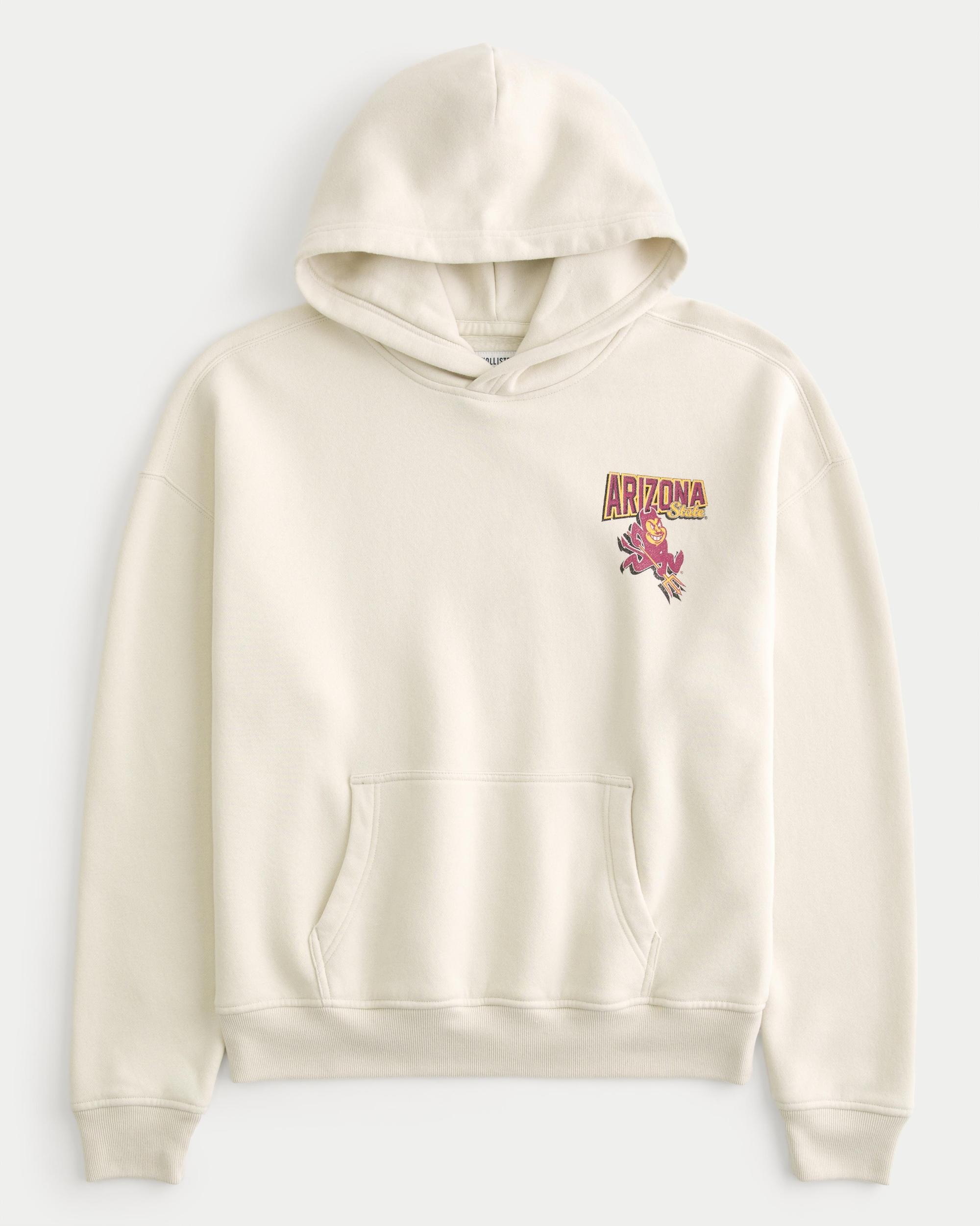 Boxy UConn Graphic Hoodie Product Image