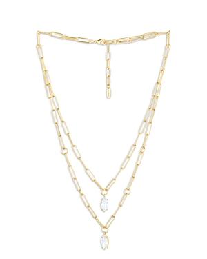 Ettika Double Layer Crystal Pendant Necklace, 18-20 Product Image