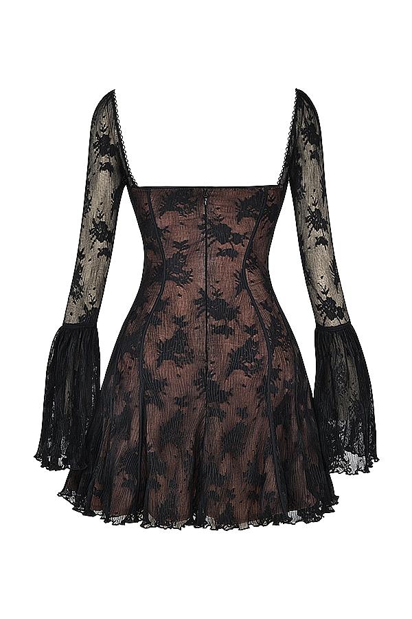 Analissa  black lace corset dress Product Image