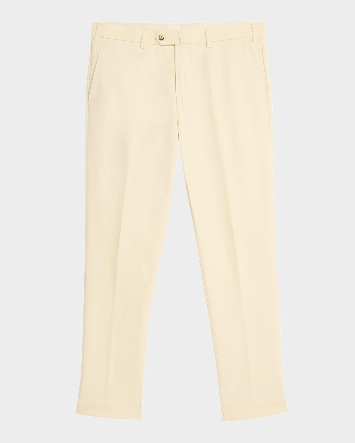 Mens Carlo Hyannis Straight Cotton Trousers Product Image