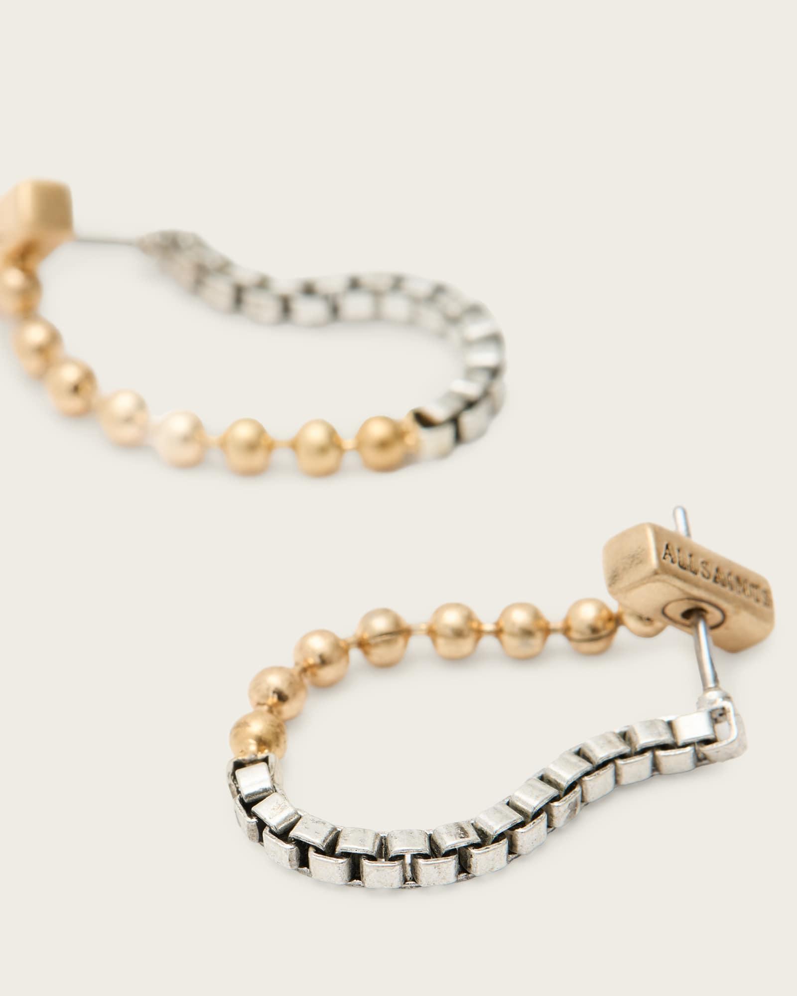 Lia Chunky Necklace WARM SILVER | ALLSAINTS US Product Image
