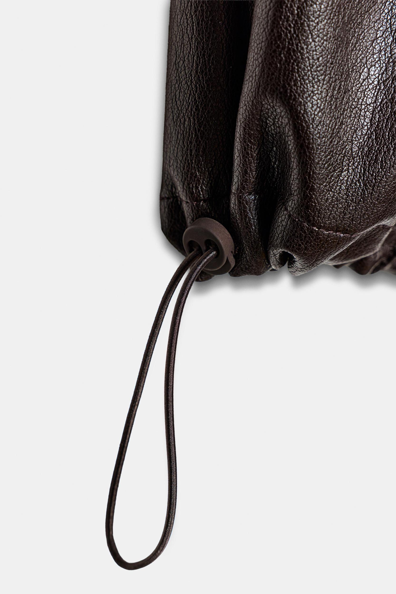 FAUX LEATHER BALLOON PANTS Product Image