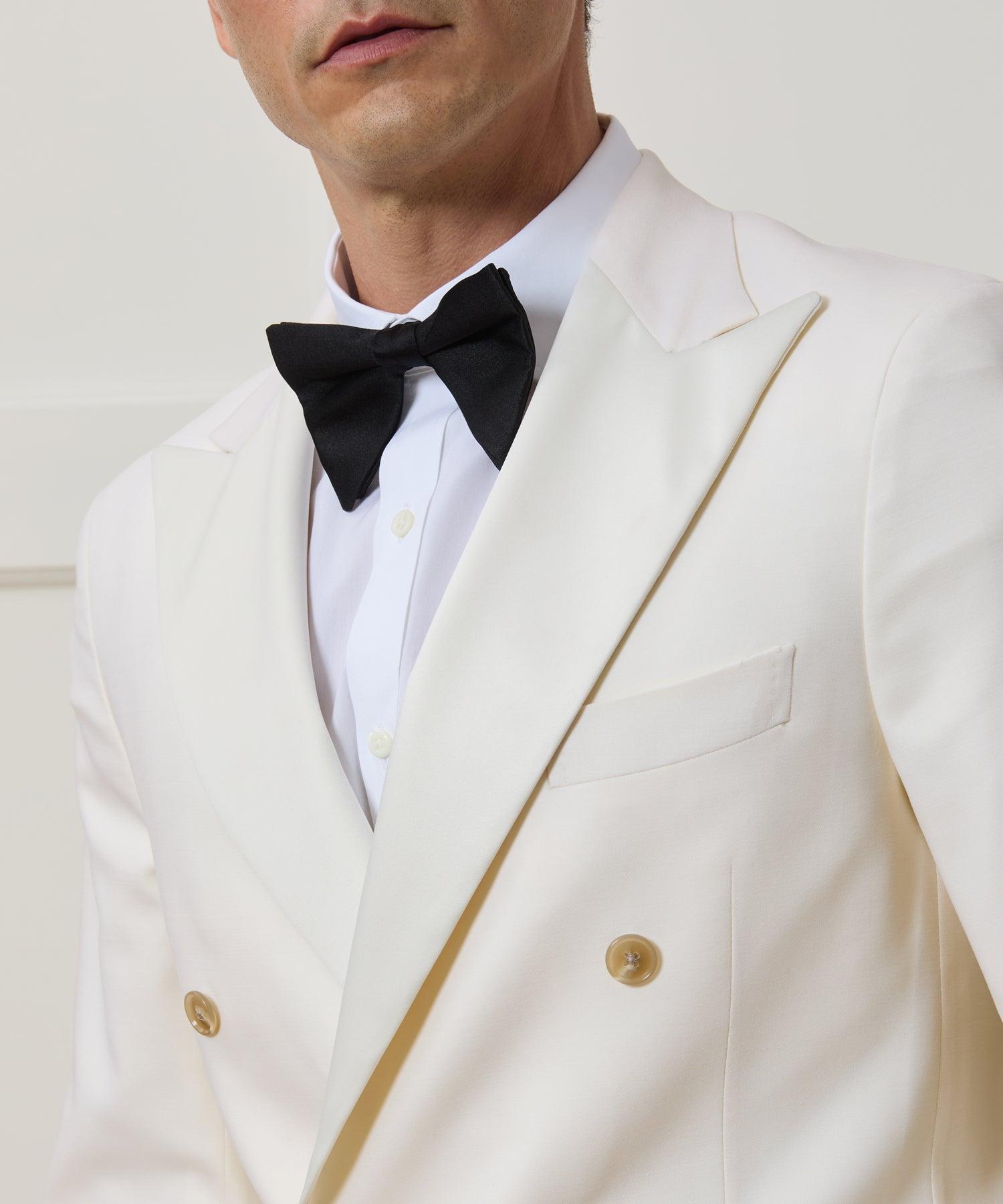 Relaxed Italian Wool Double-Breasted Tuxedo Product Image