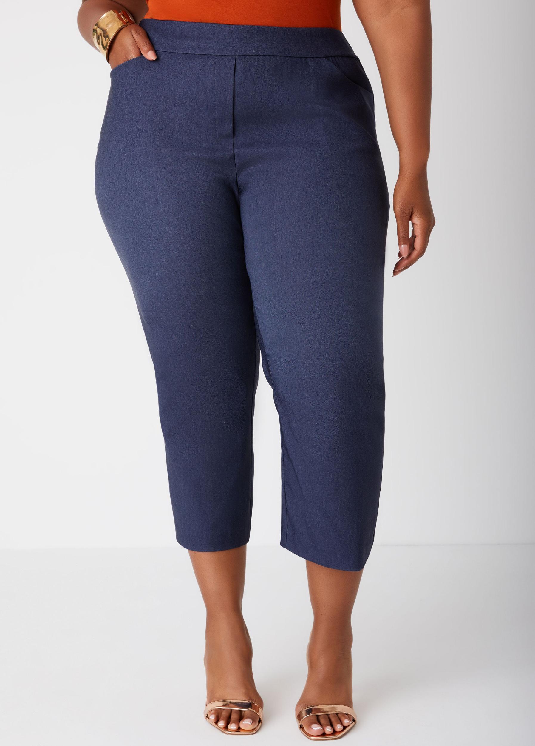 Pull On Mid Rise Capris Product Image