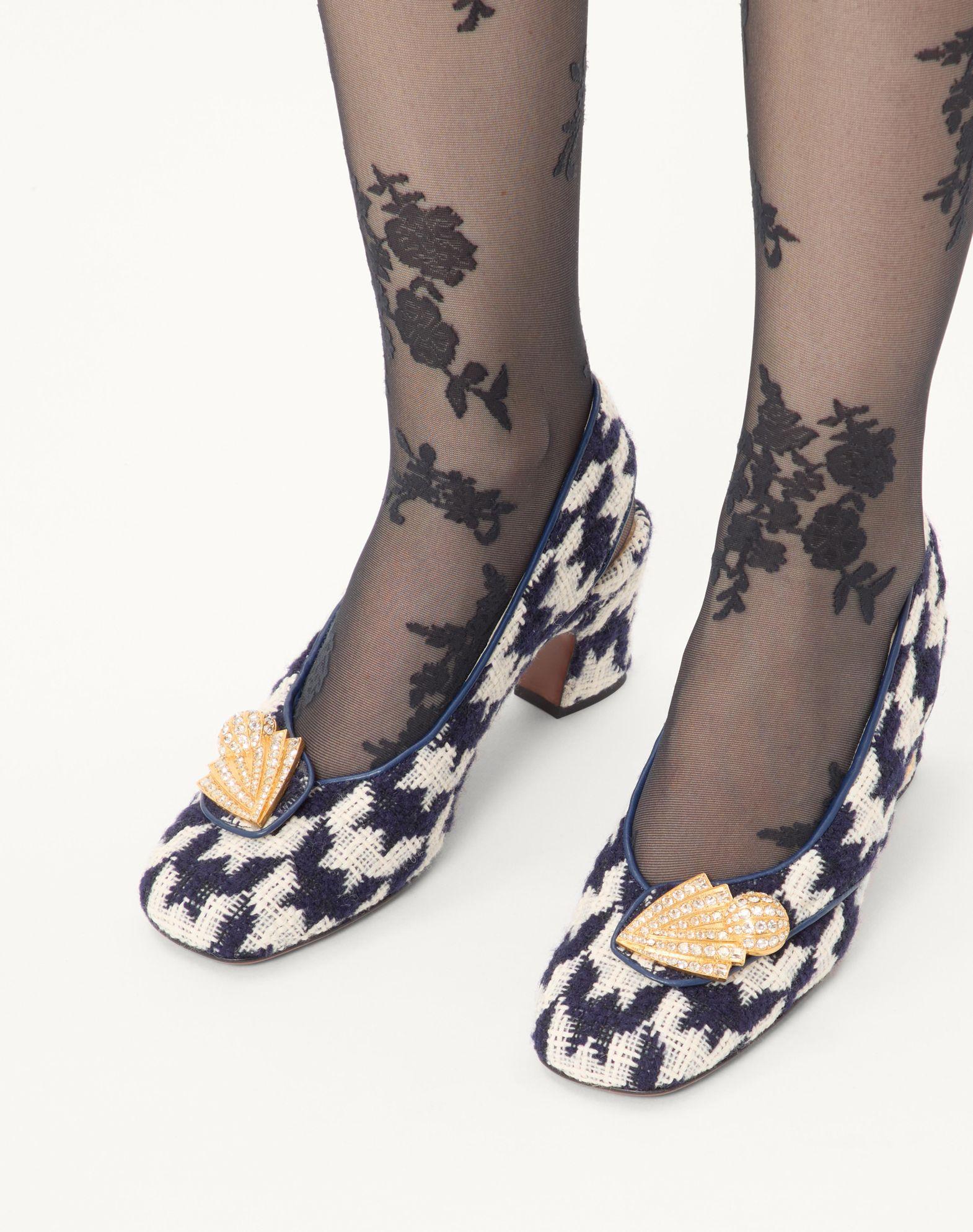 Adamantine Slingback Pumps In Tweed 60Mm Product Image