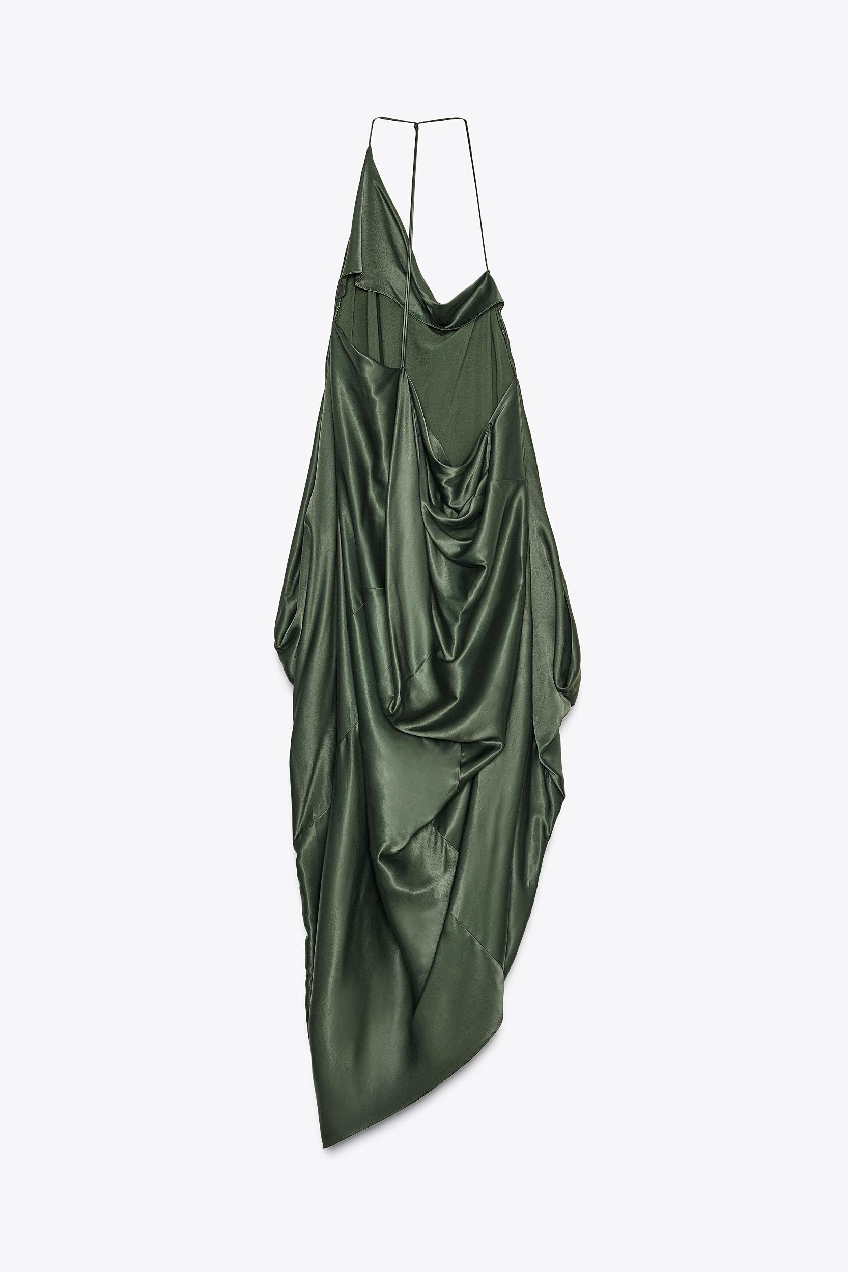 ZW COLLECTION ASYMMETRIC SATIN DRESS Product Image