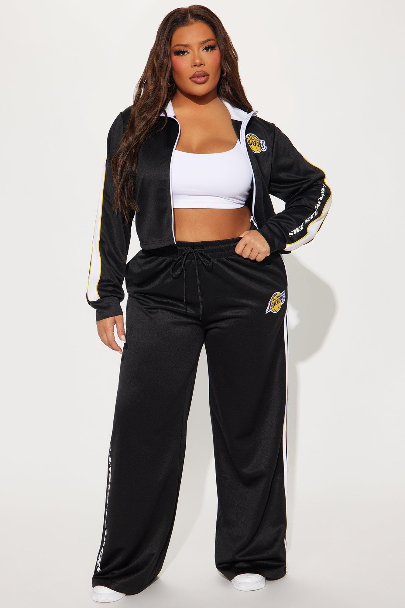 Lakers Halftime Wide Leg Pant - Black Female Product Image