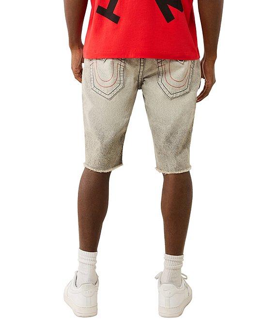 True Religion Ricky Frayed Hem 12#double; Denim Shorts Product Image
