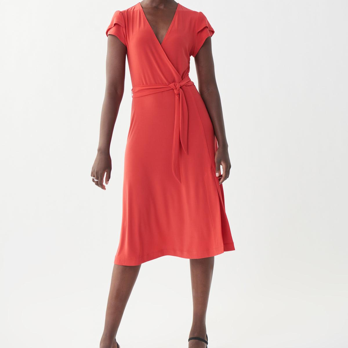 Joseph Ribkoff Cap Sleeve, Flip Skirt Dress Product Image