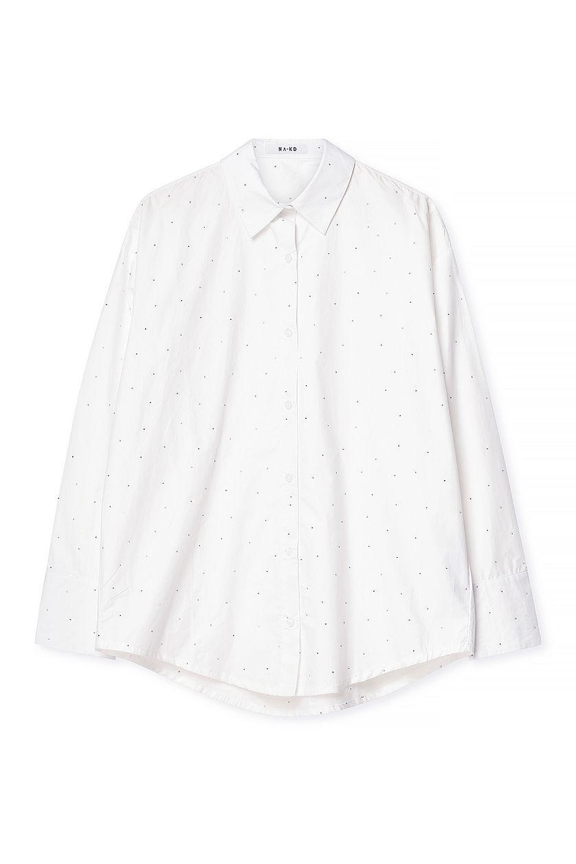 Rhinestone Detail Shirt Product Image