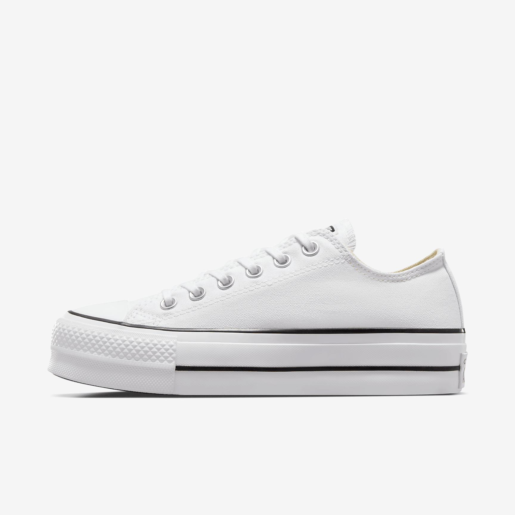 Converse Womens Converse All Star Platform Low Top - Womens Shoes Black/White Product Image