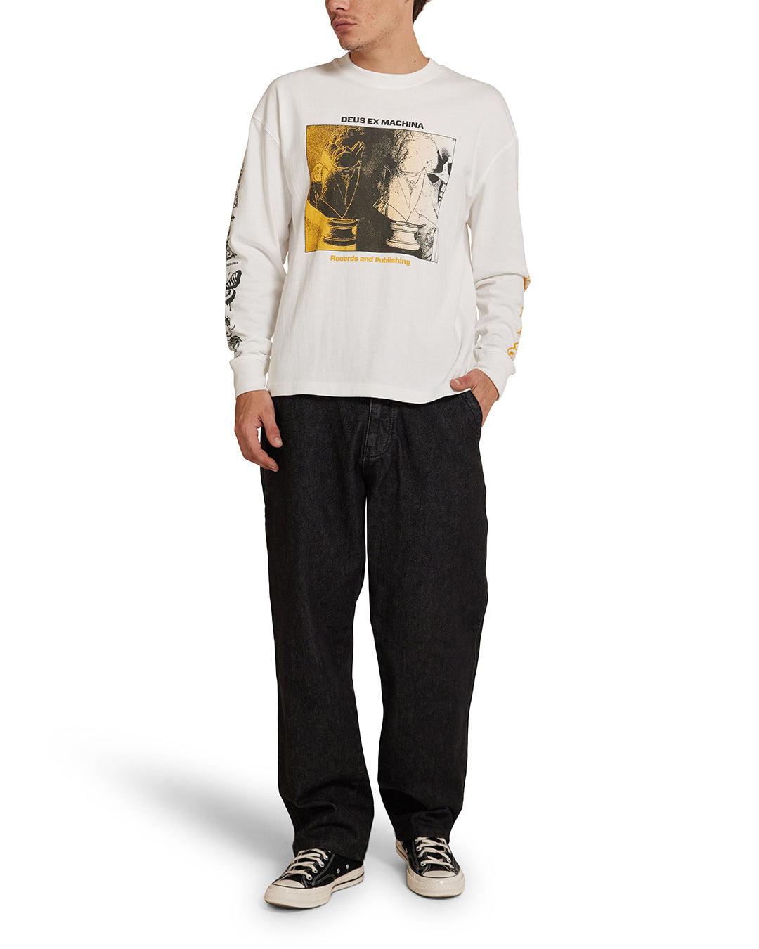 Divine Spark Long Sleeve Tee - Vintage White Product Image