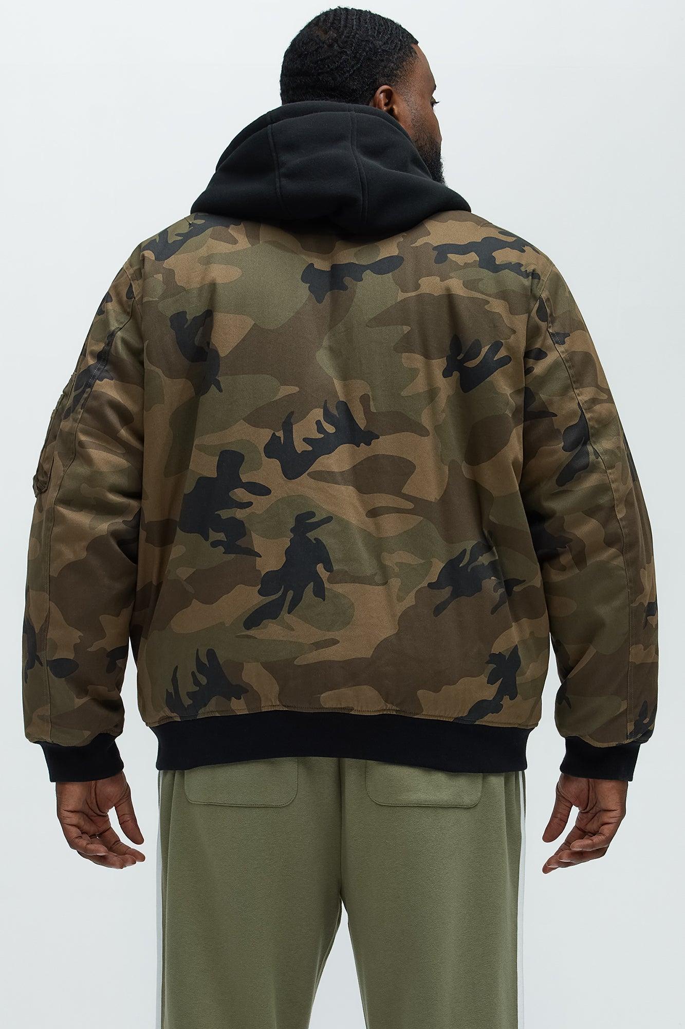 Mikael Hooded Bomber - Camouflage Product Image
