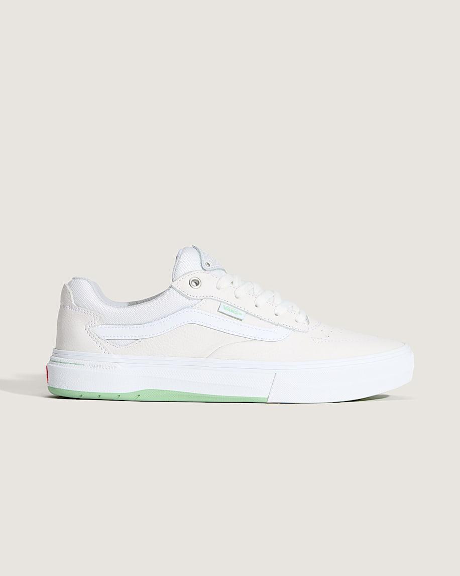 Skate Kyle Walker Wafflecup Shoe in White / Mint Green| Vans US Product Image