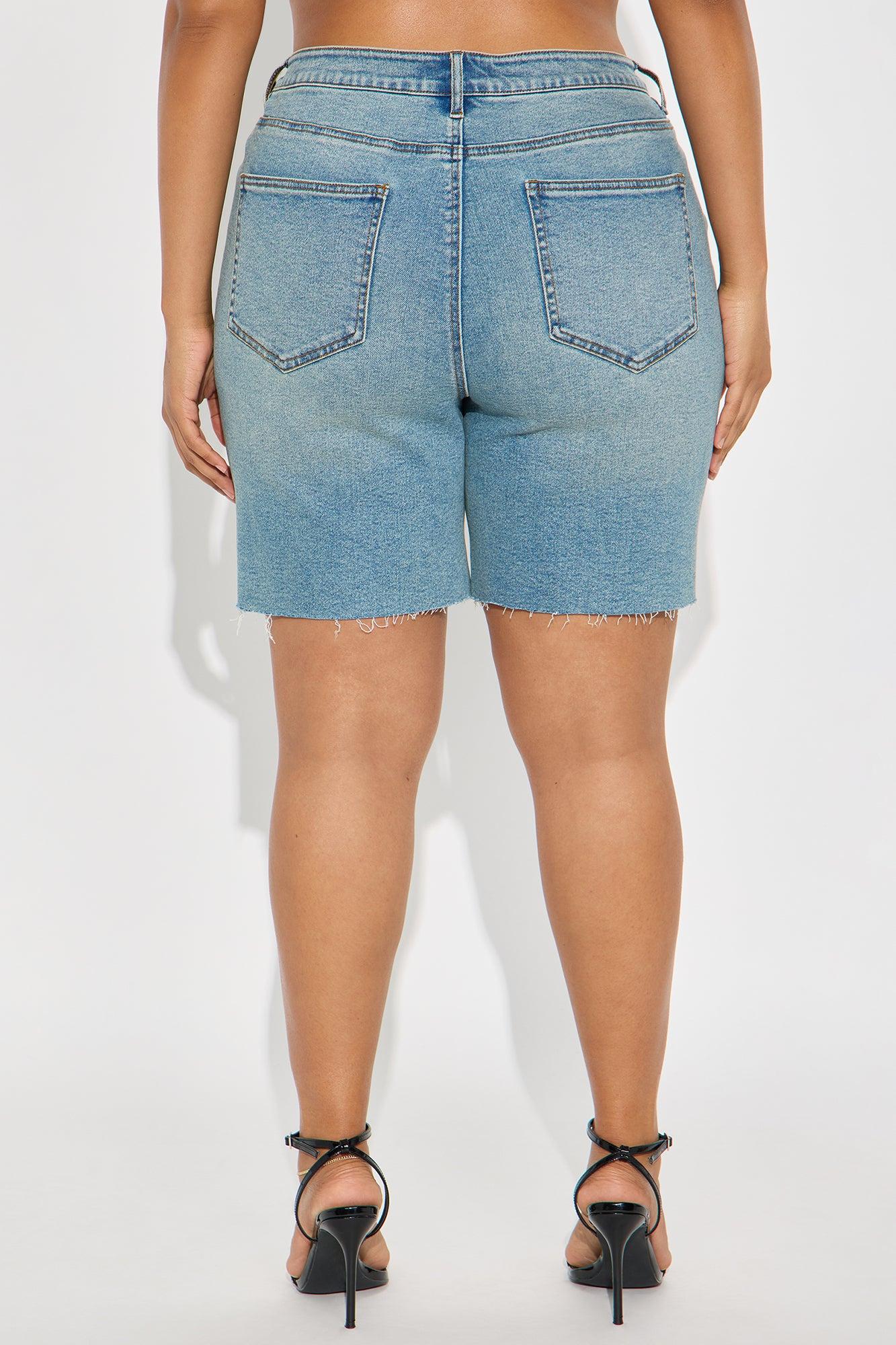 Lydie Crossover Bermuda Shorts - Vintage Wash Product Image