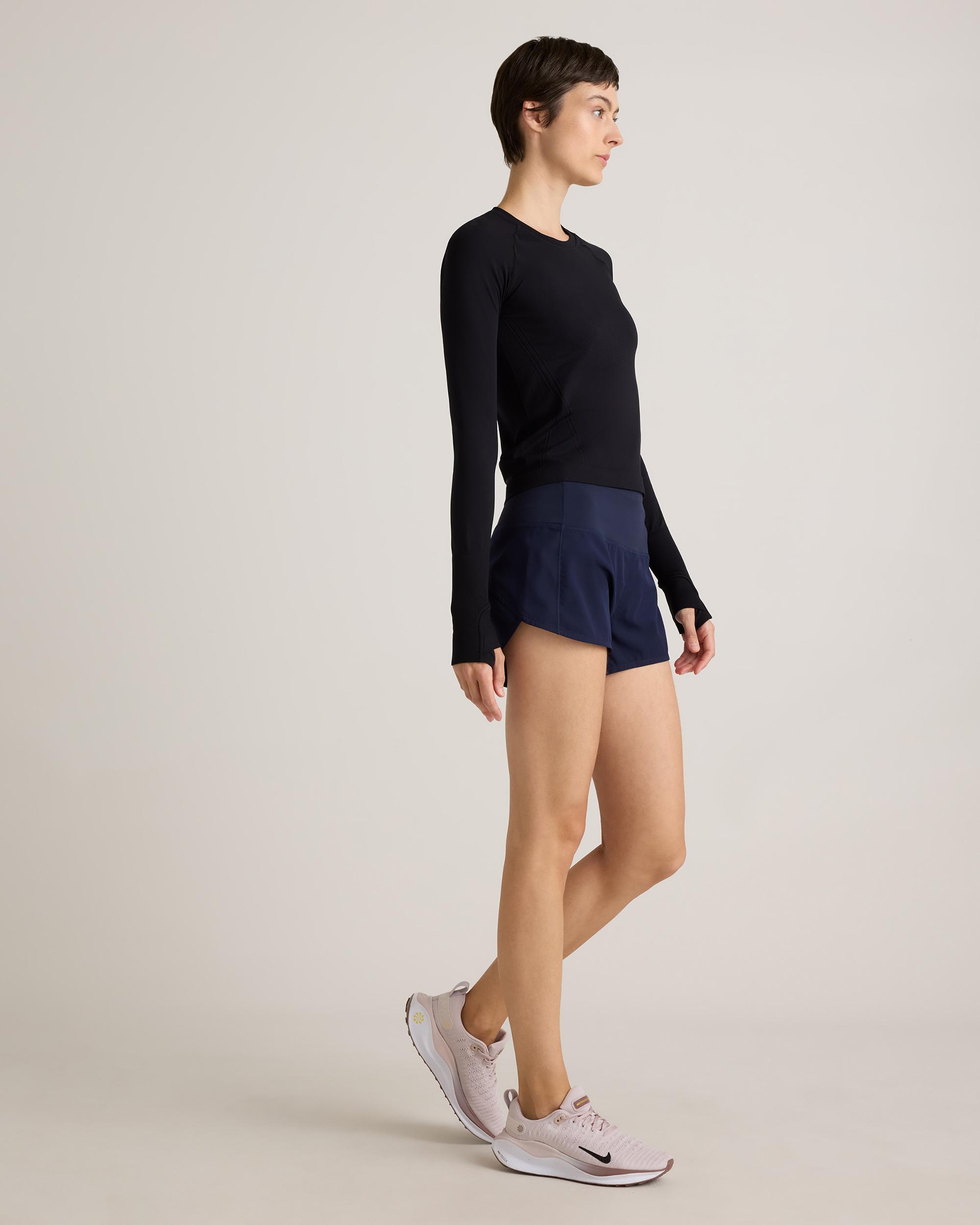 Quince | Women's Seamless Waist-Length Long Sleeve Top Size XL, Nylon Product Image