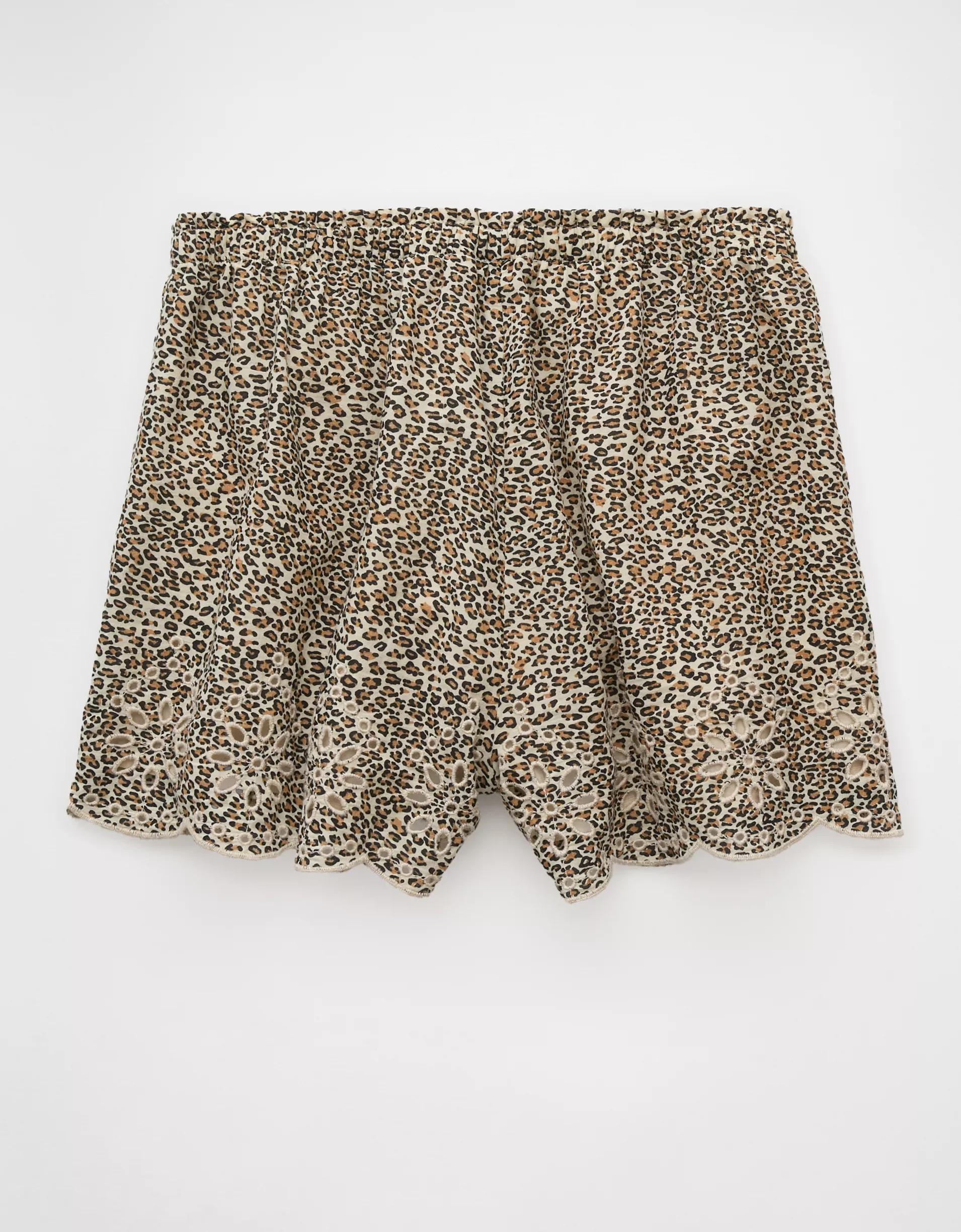 AE High-Waisted Leopard Short Product Image