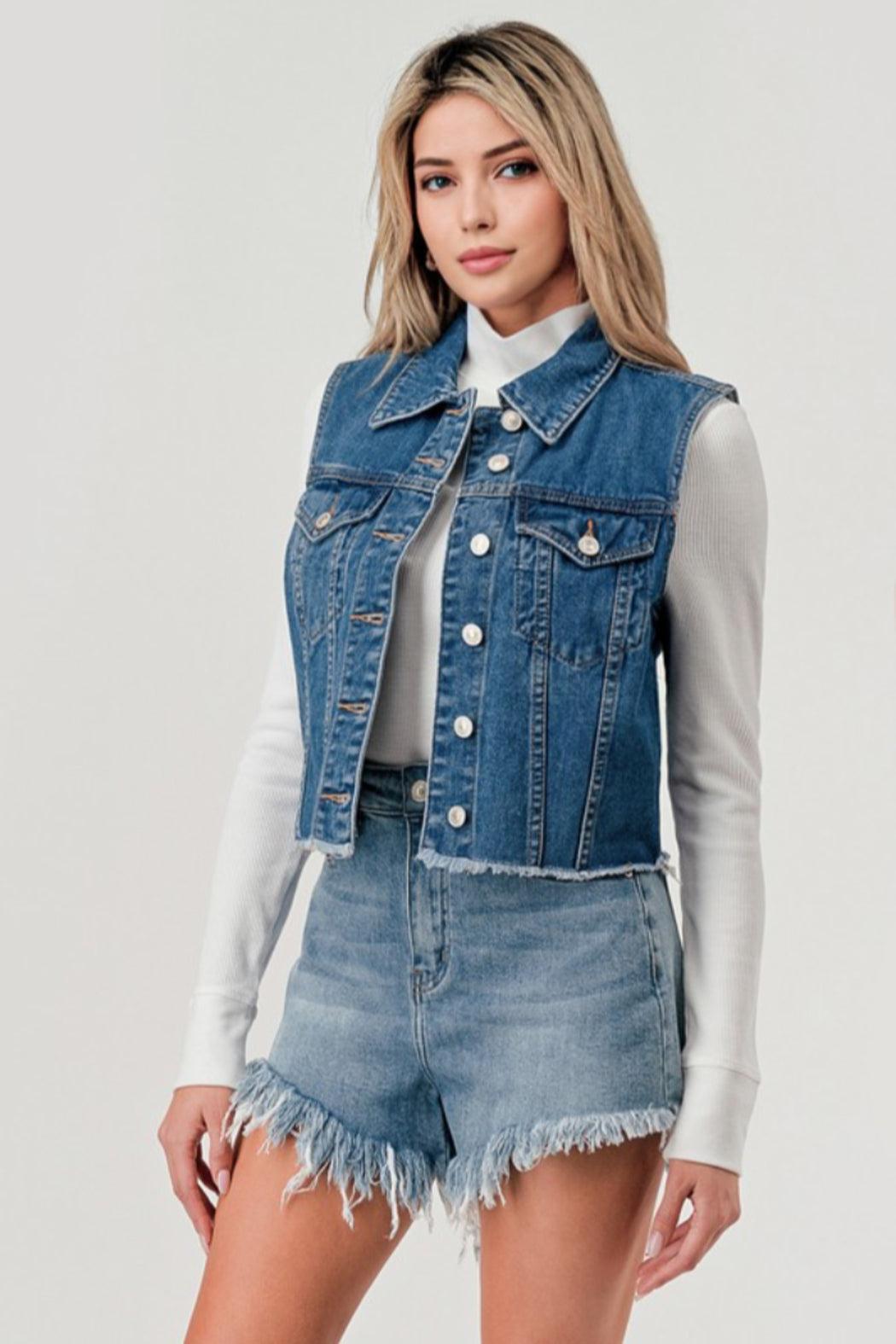 Denim Vest Product Image