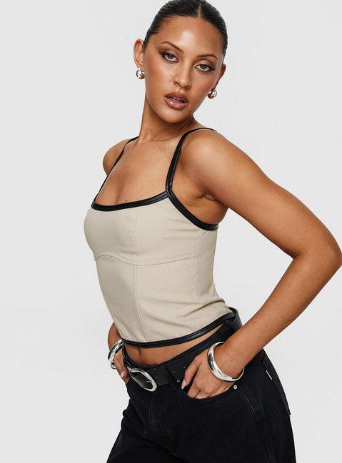 Thalorien Top Beige Product Image