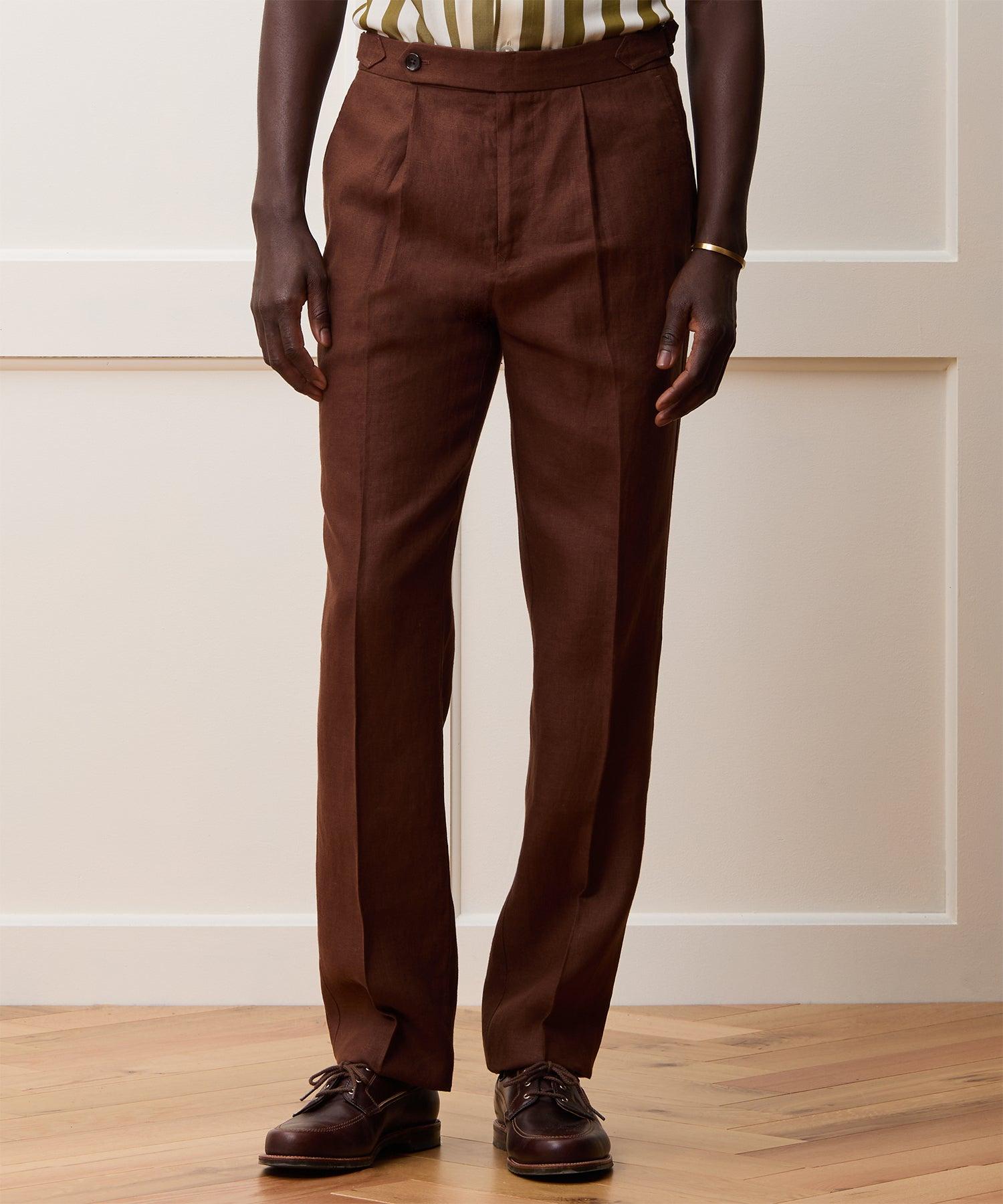 Irish Linen Side Tab Trouser Product Image