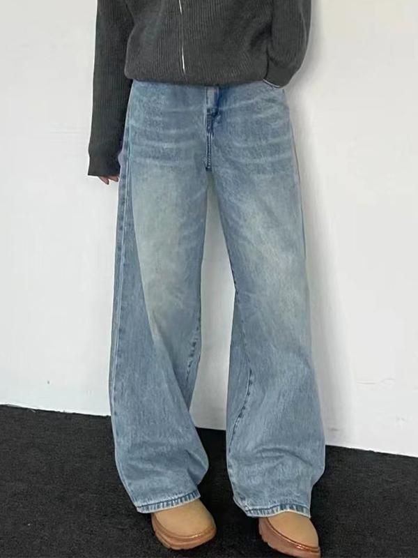 Straight And Loose, Slimming And Wide-Legged Boyfriend Jeans Product Image