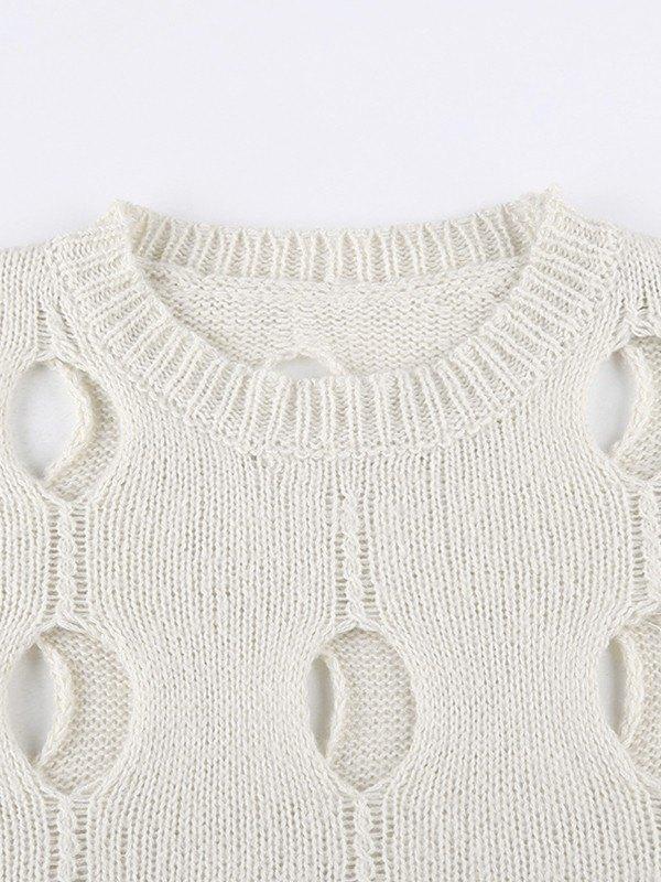 Cutout Long Sleeve Knit Top Product Image