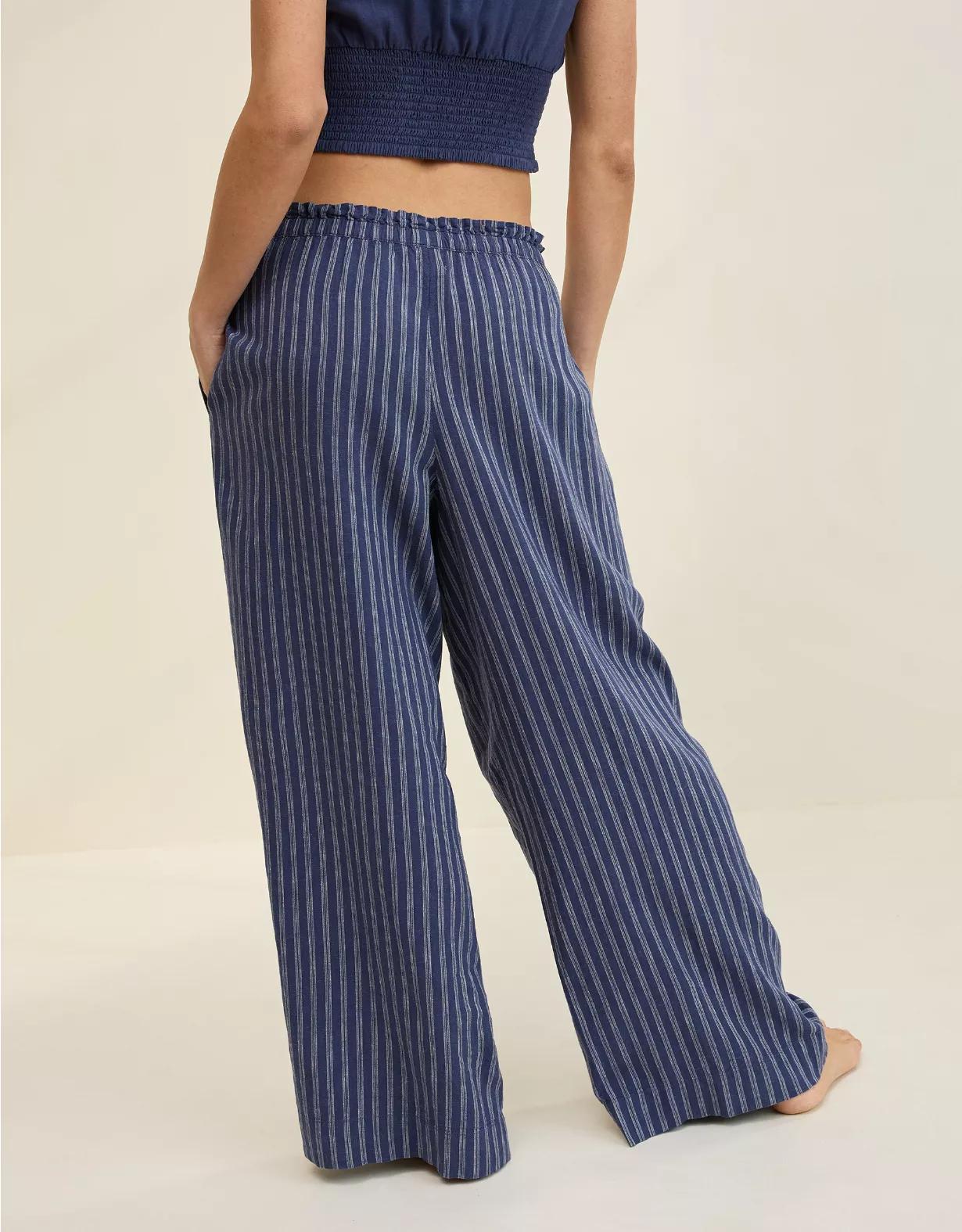Aerie Linen Blend Trouser Product Image