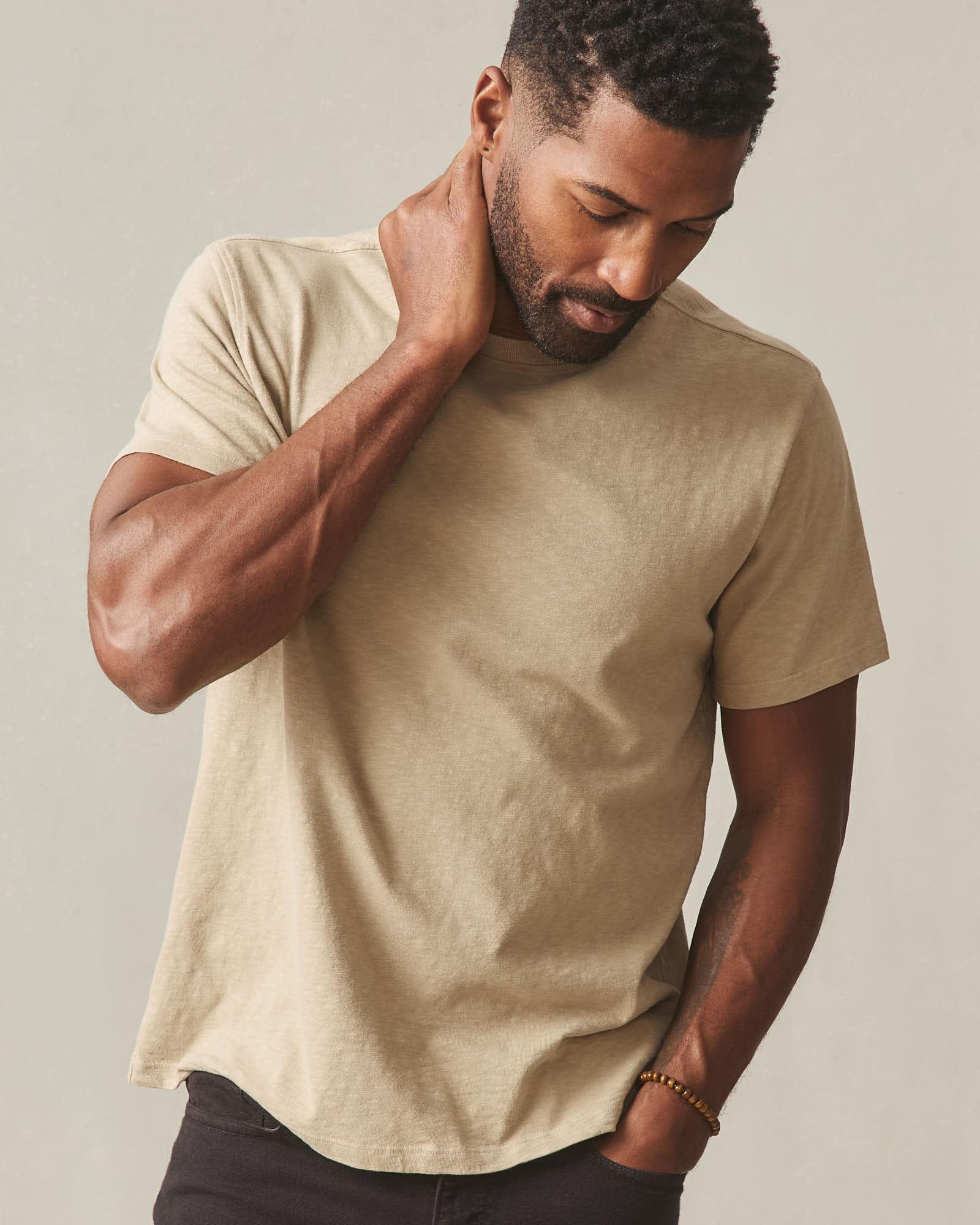 Men's Premium Slub Crew Tee - Lemon Pepper Product Image