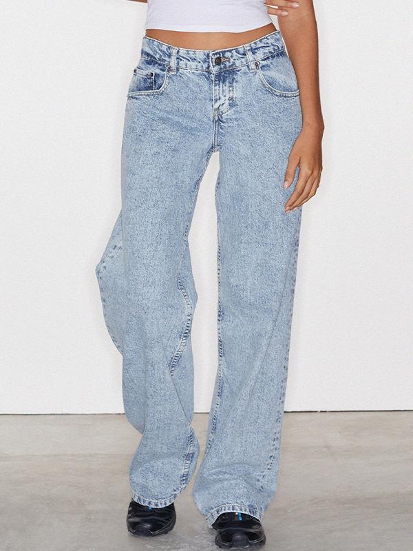 Casual Wash Boyfriend Jeans Product Image