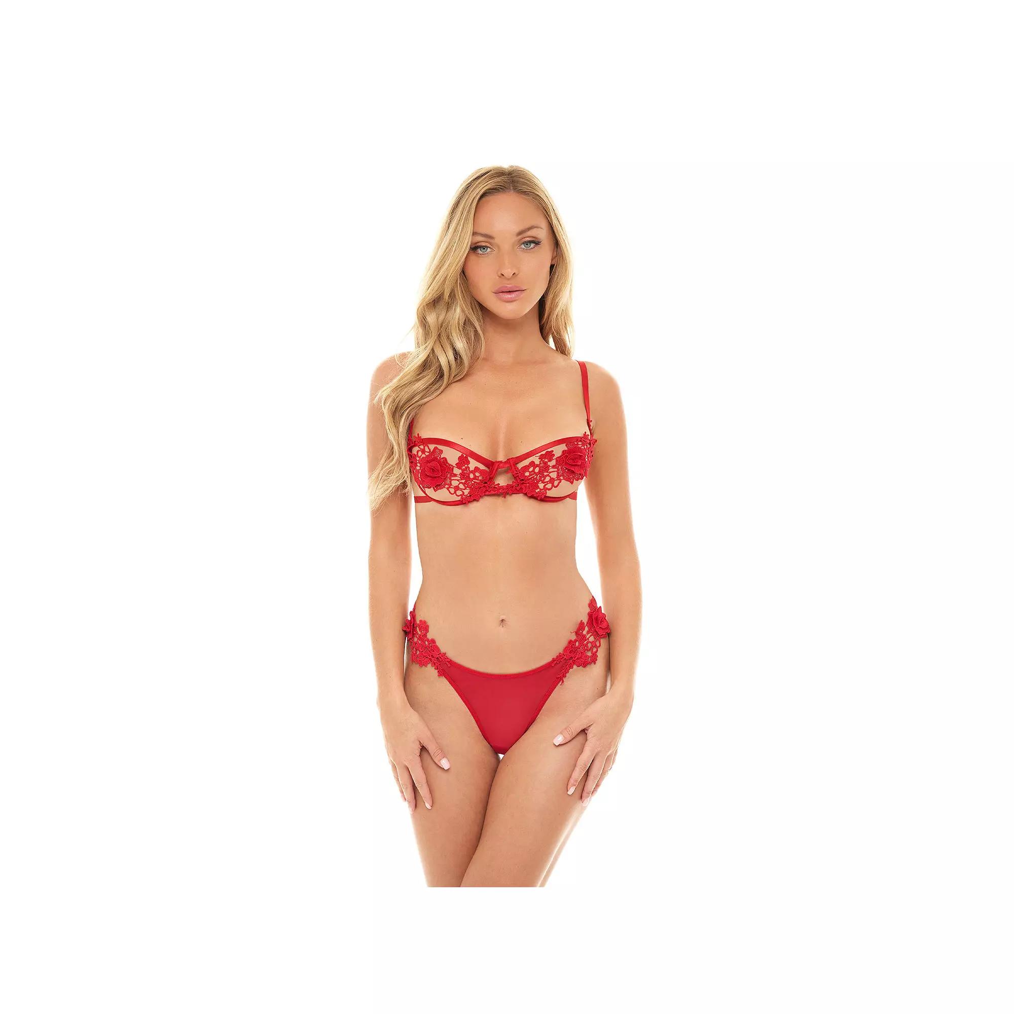 Women's Oh La La Cheri Floral Bra & Matching Panty Set 40-11174,  Product Image