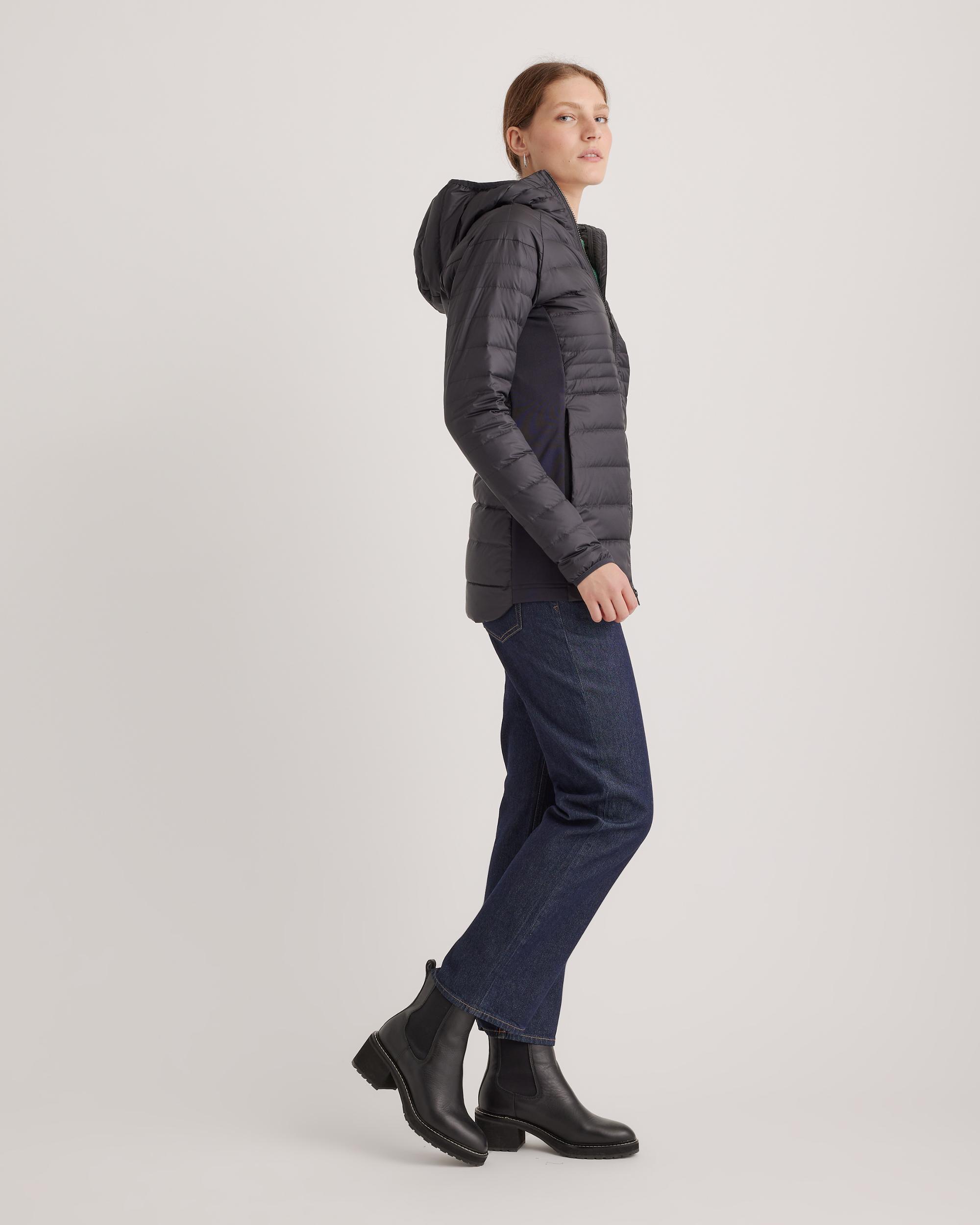 Quince | Women's Lightweight Down Packable Long Puffer Jacket Size XS, Recycled Polyester Product Image
