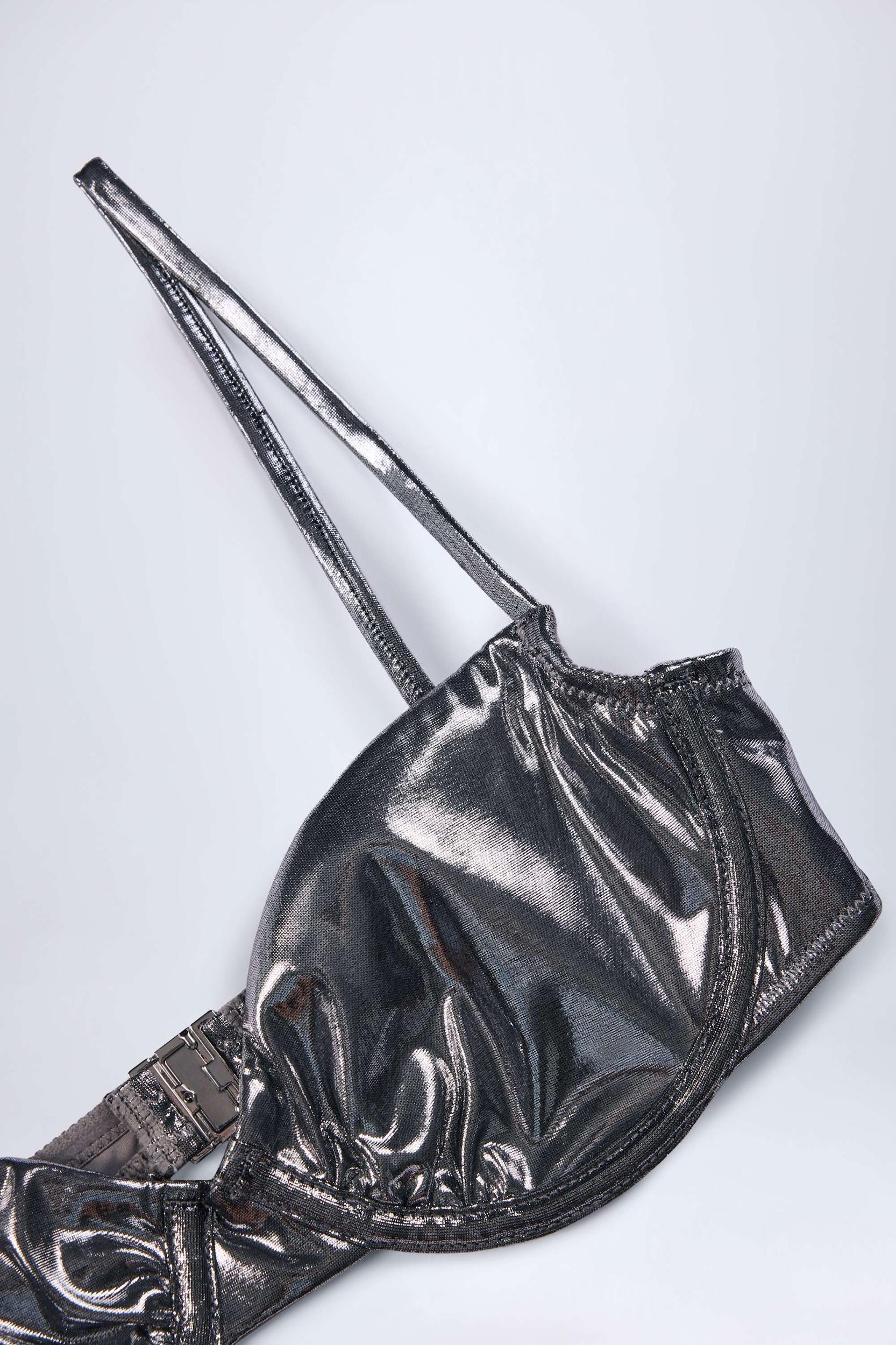 Underwired Bikini Top in Silver Product Image