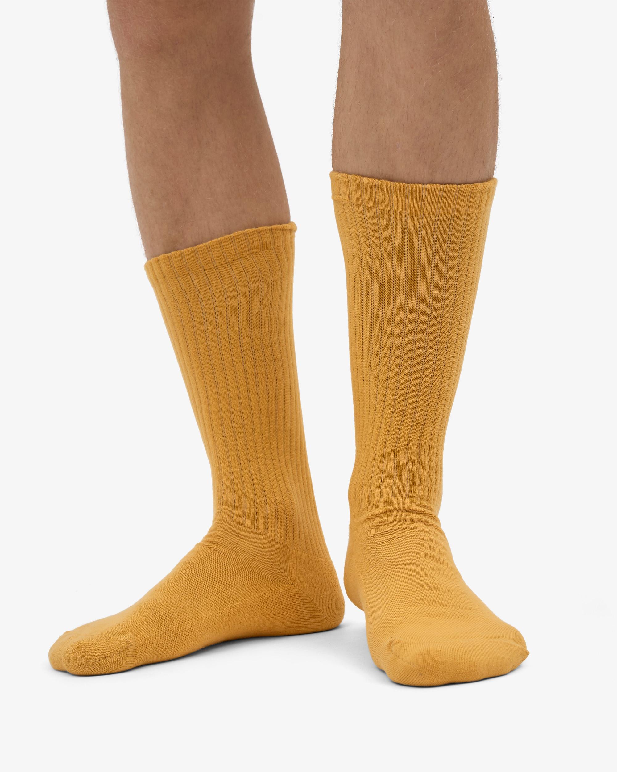 Organic Active Sock - Burned Yellow Product Image