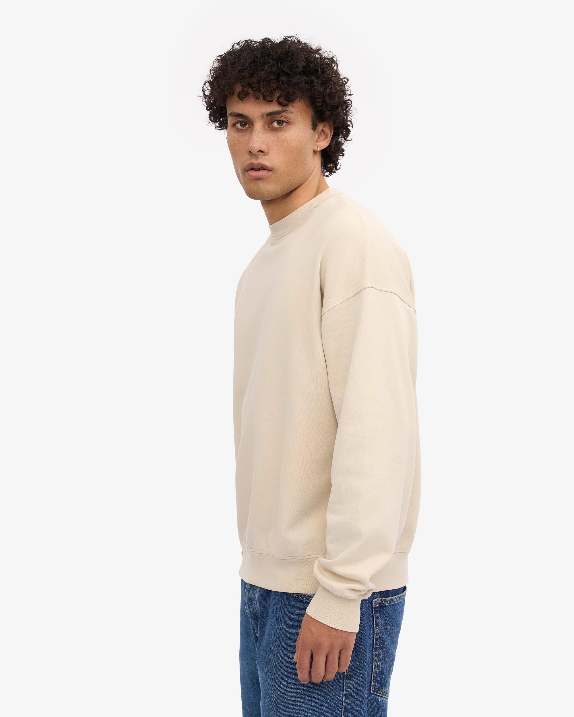 Organic Oversized Crew - Ivory White Product Image